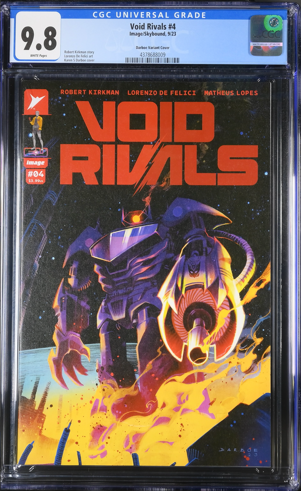 Void Rivals #4 Darboe 1:25 Retailer Incentive Variant CGC 9.8