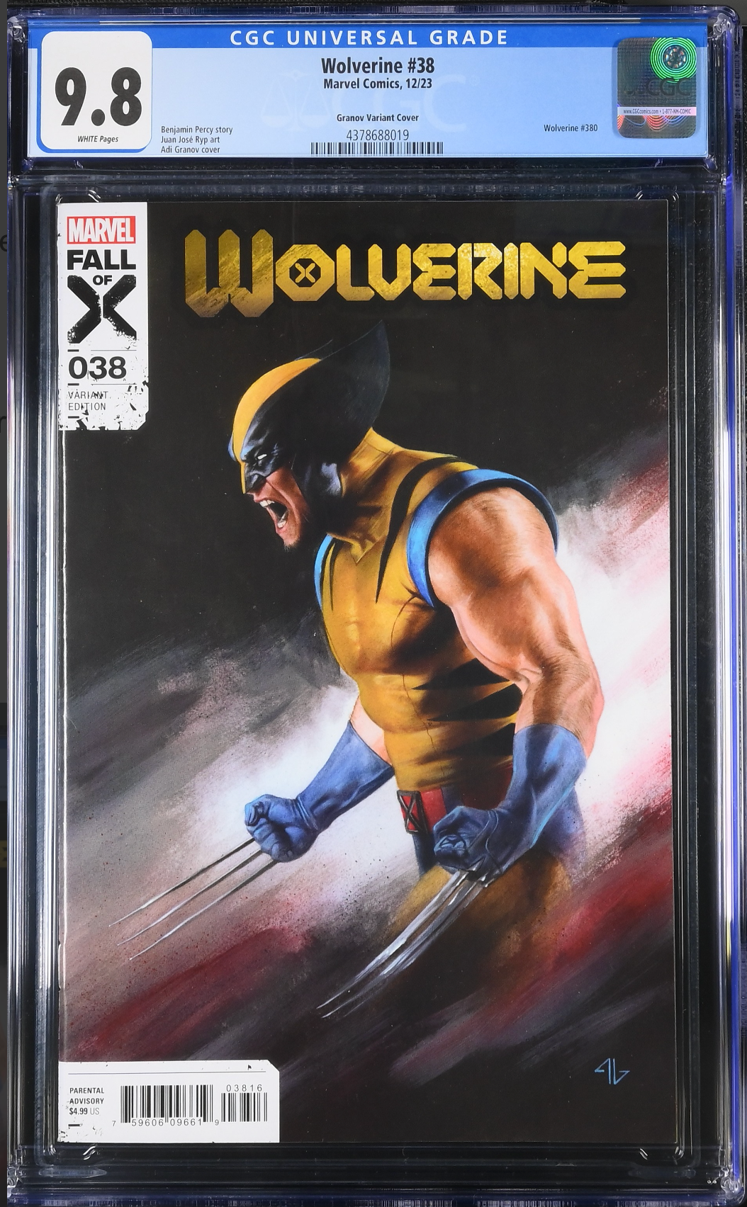 Wolverine #38 Granov 1:25 Retailer Incentive Variant CGC 9.8