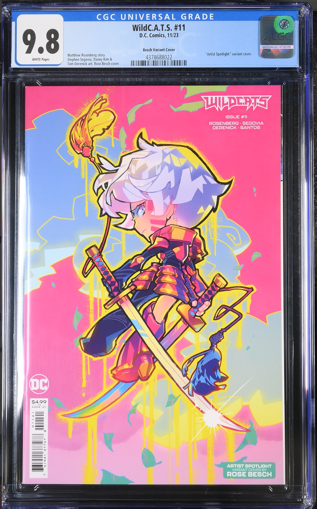 WildC.A.T.s #11 Besch Variant CGC 9.8 - Wildcats