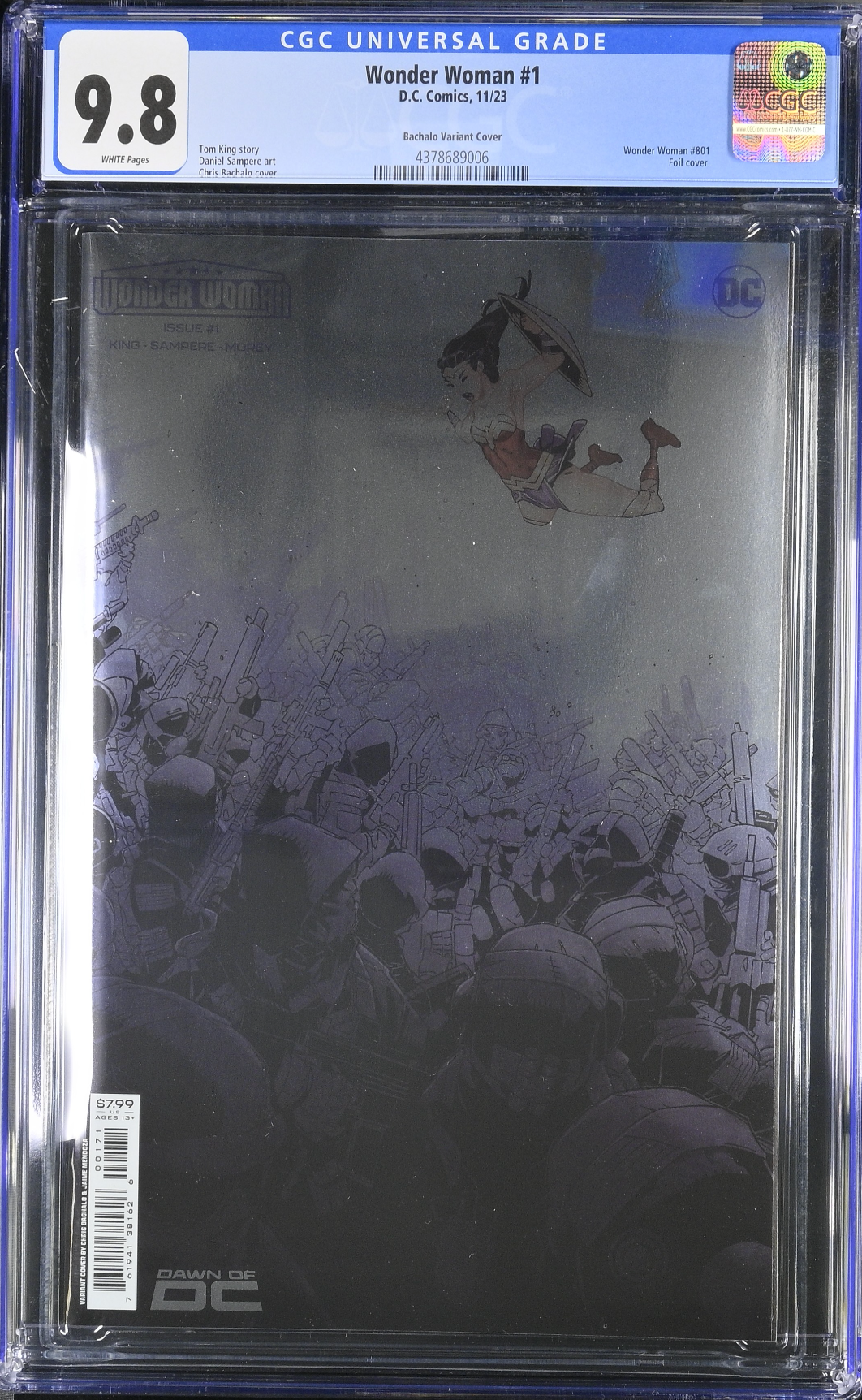 Wonder Woman #1 Bachalo Foil Variant CGC 9.8