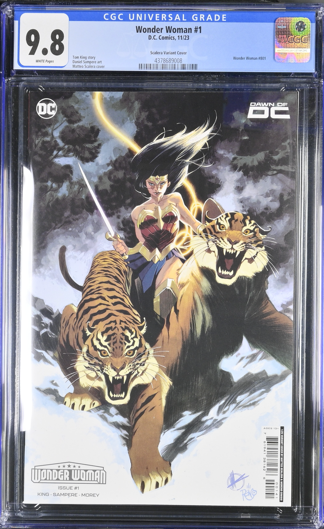 Wonder Woman #1 Scalera 1:25 Retailer Incentive Variant CGC 9.8