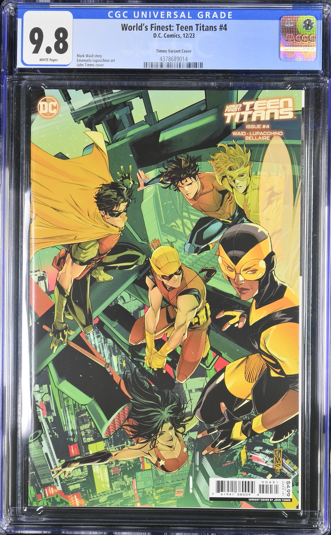 World's Finest: Teen Titans #4 Timms Variant CGC 9.8