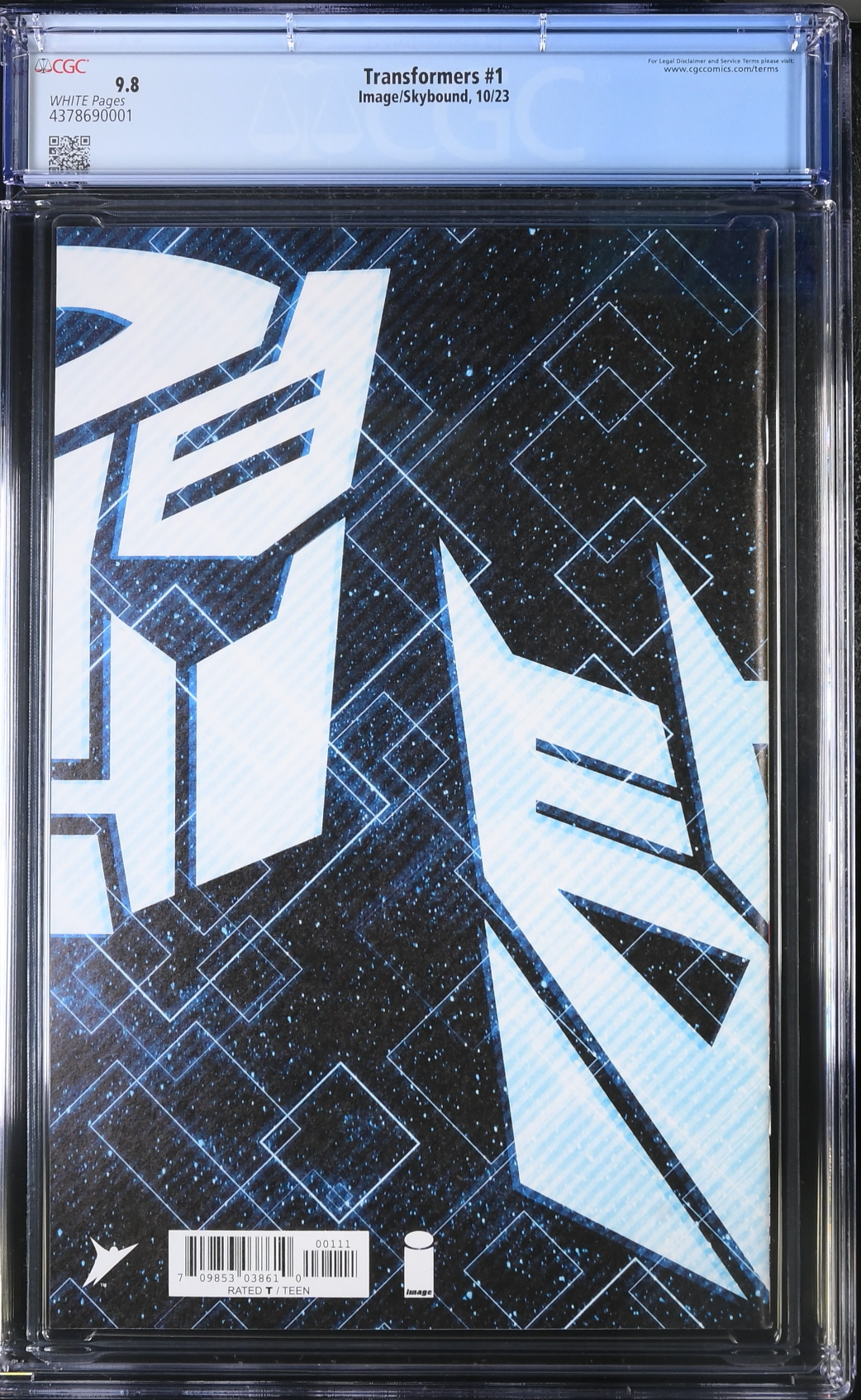 Transformers #1 CGC 9.8