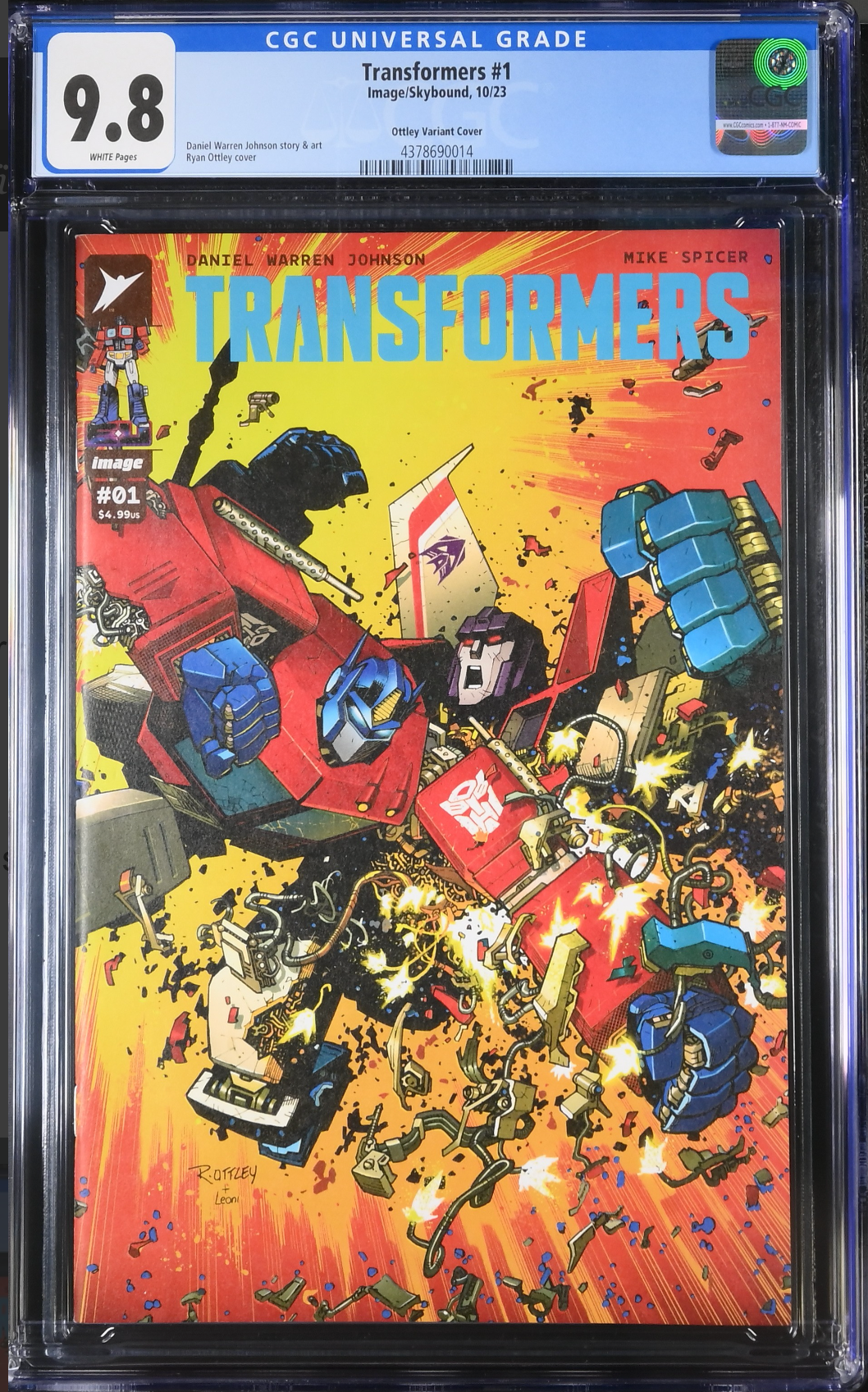 Transformers #1 - Cover D - Ottley Variant CGC 9.8