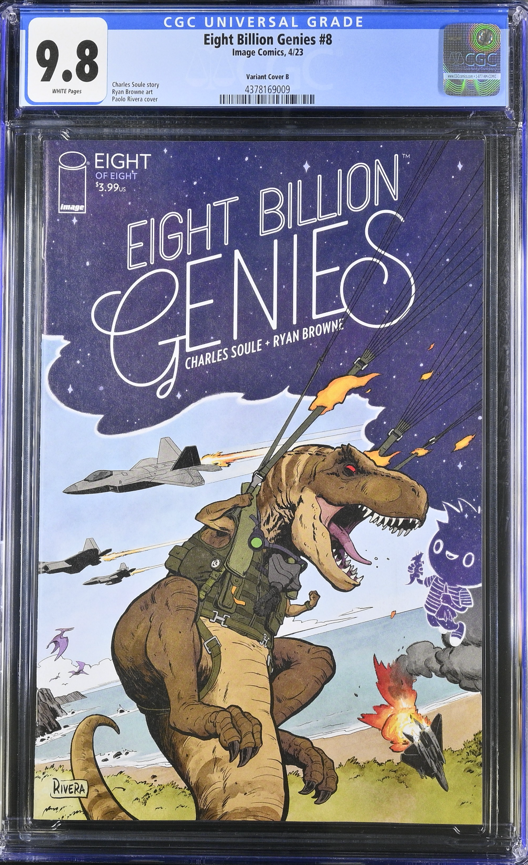 Eight Billion Genies #8 Rivera Variant CGC 9.8