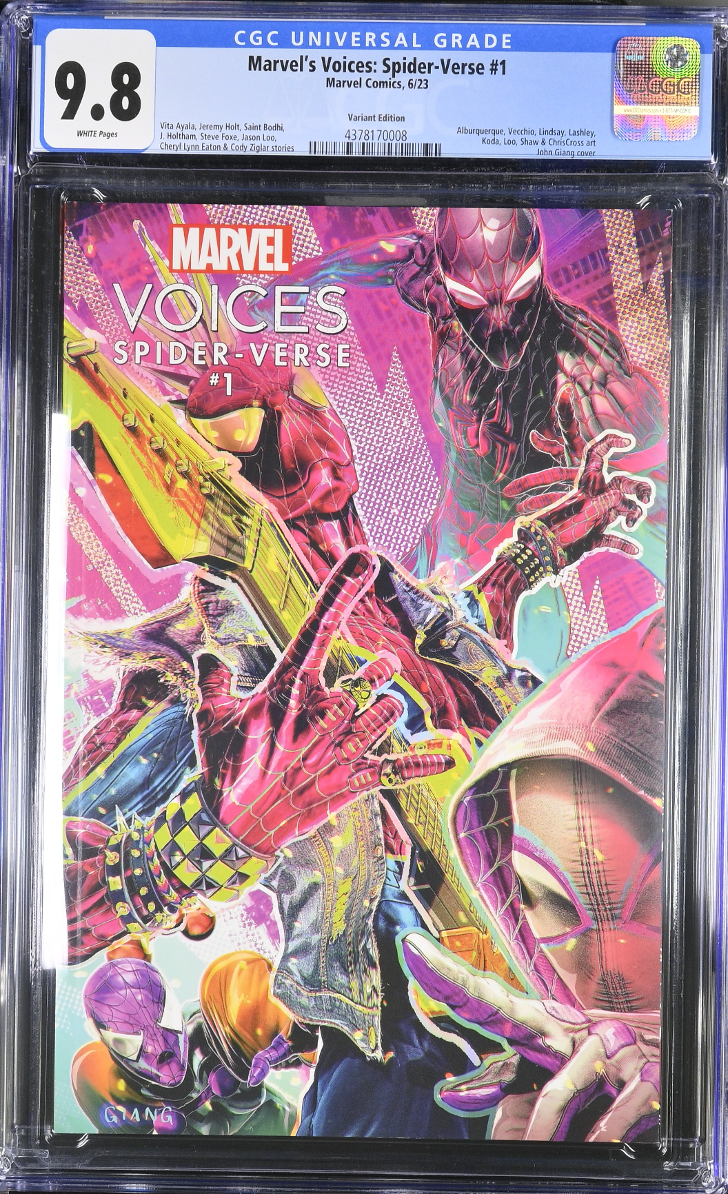 Marvel Voices: Spider-Verse #1 Giang Variant CGC 9.8