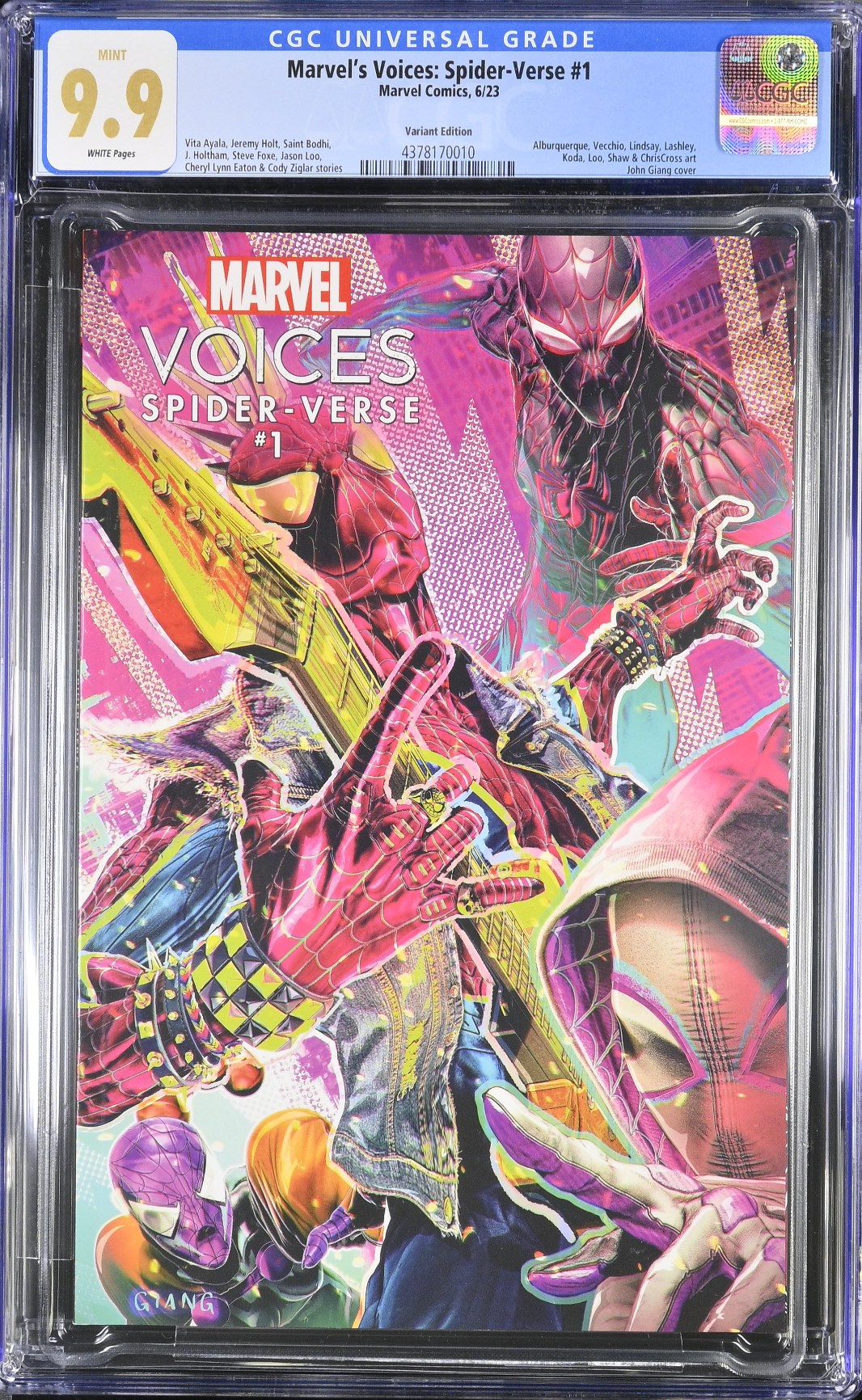 Marvel Voices: Spider-Verse #1 Giang Variant CGC 9.9