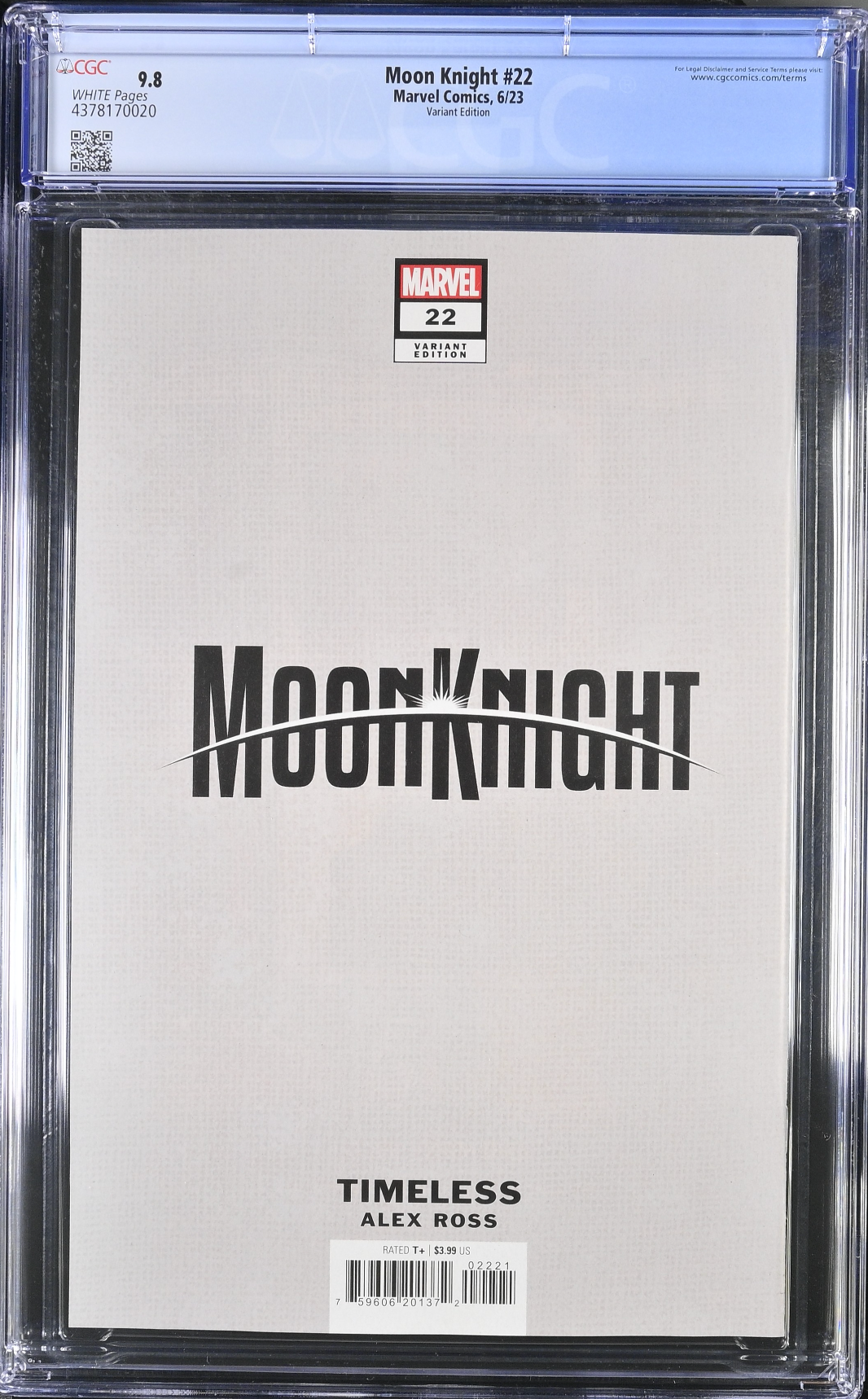 Moon Knight #22 Alex Ross Kingpin "Timeless" Variant CGC 9.8