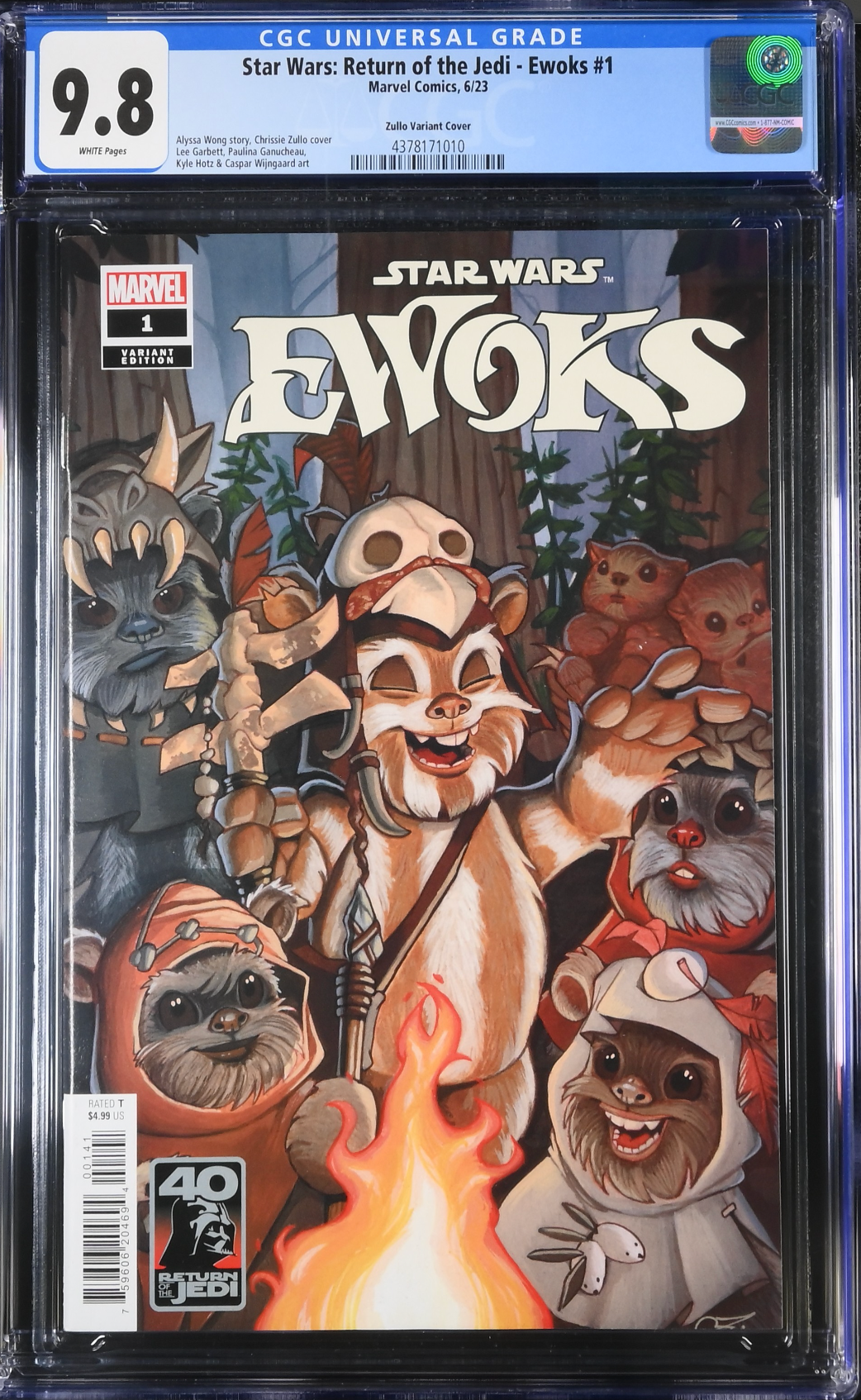 Star Wars: Return of the Jedi - Ewoks #1 Zullo Variant CGC 9.8