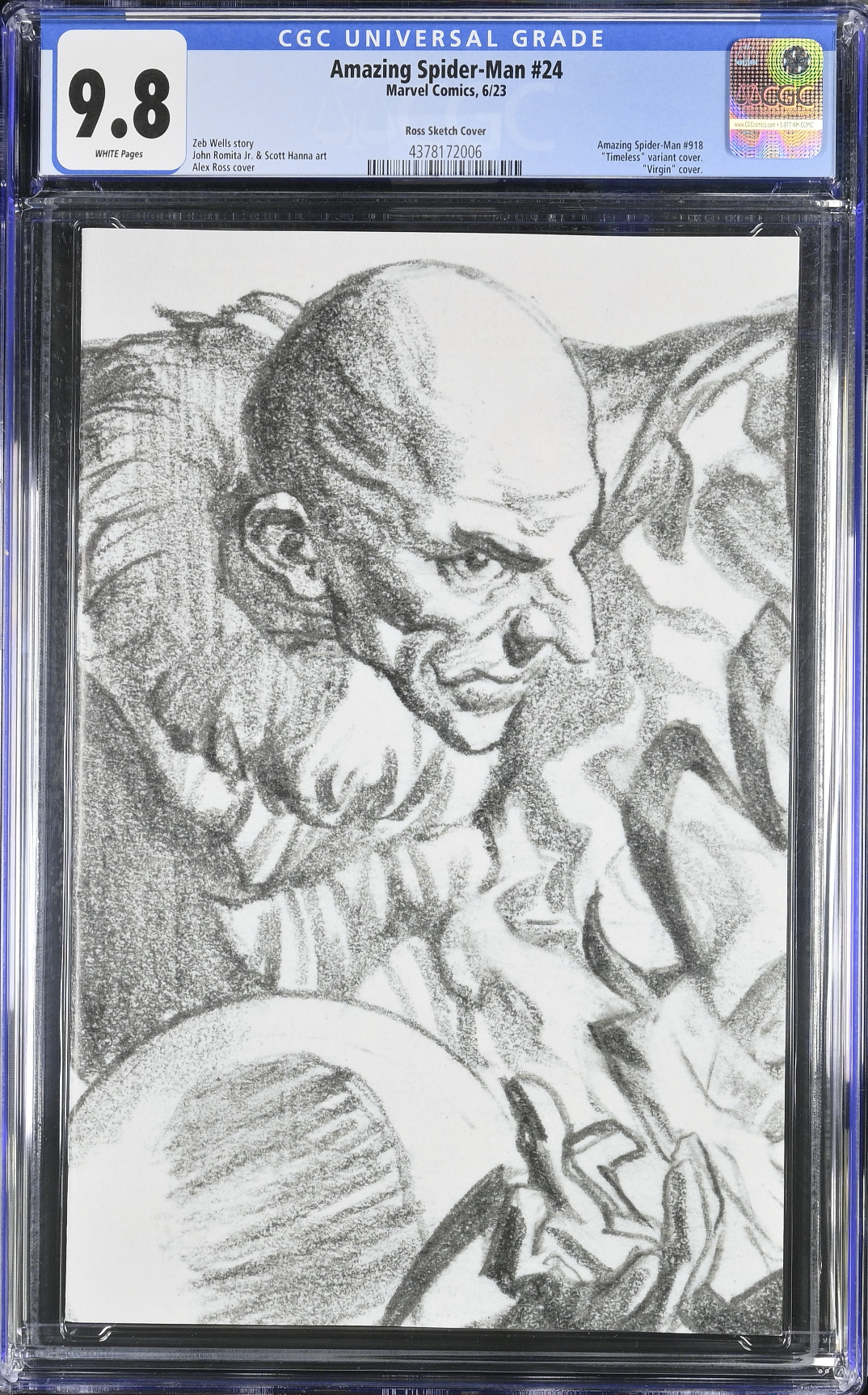 Amazing Spider-Man #24 Alex Ross Vulture "Timeless" 1:100 Retailer Incentive Variant CGC 9.8