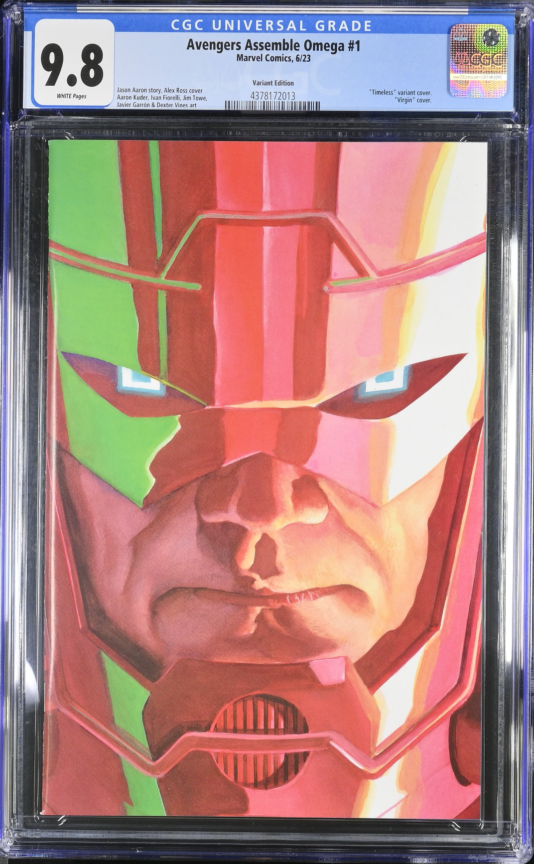 Avengers Assemble: Omega #1 Alex Ross Galactus "Timeless" Variant CGC 9.8