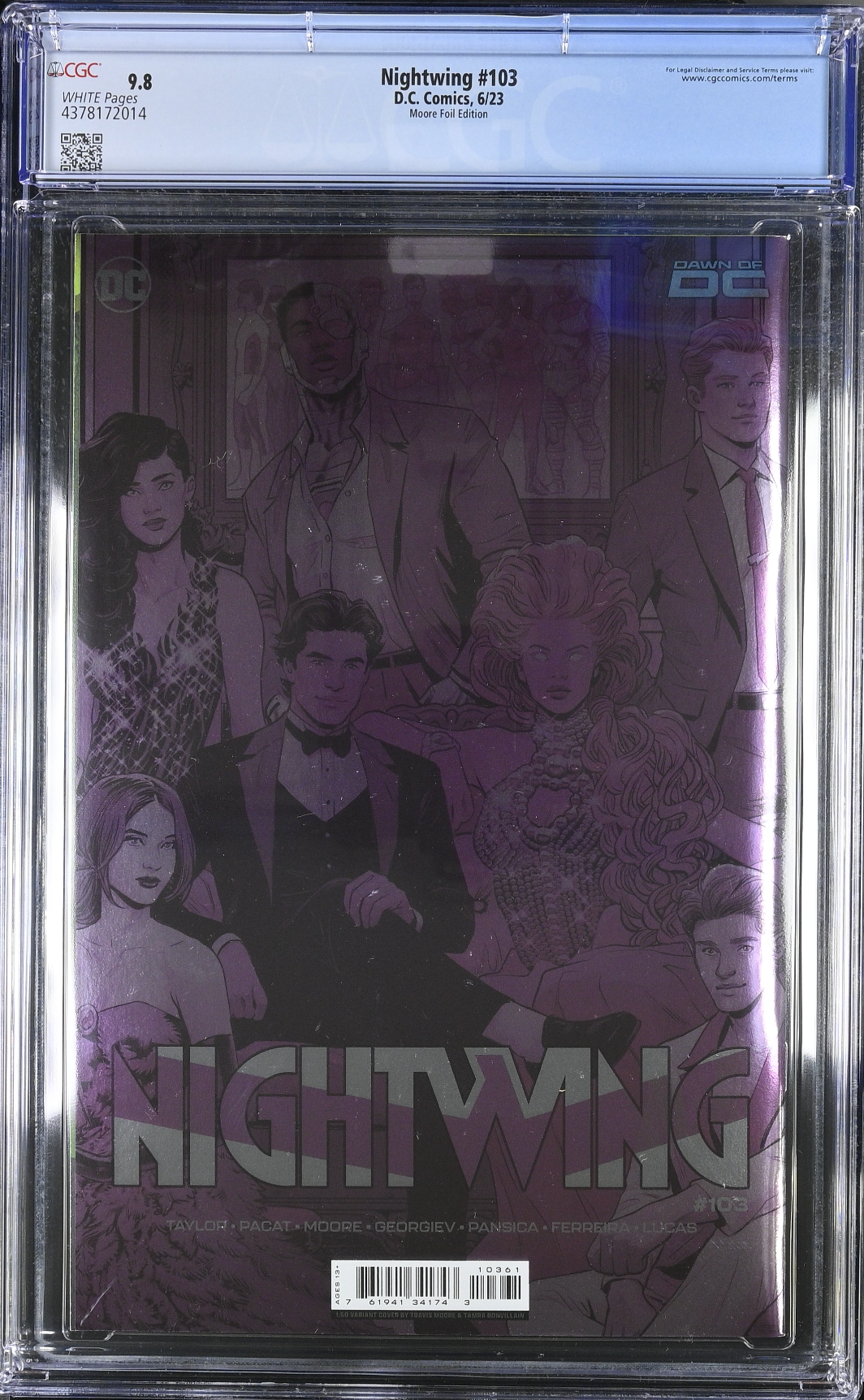 Nightwing #103 Moore 1:50 Foil Retailer Incentive Variant CGC 9.8