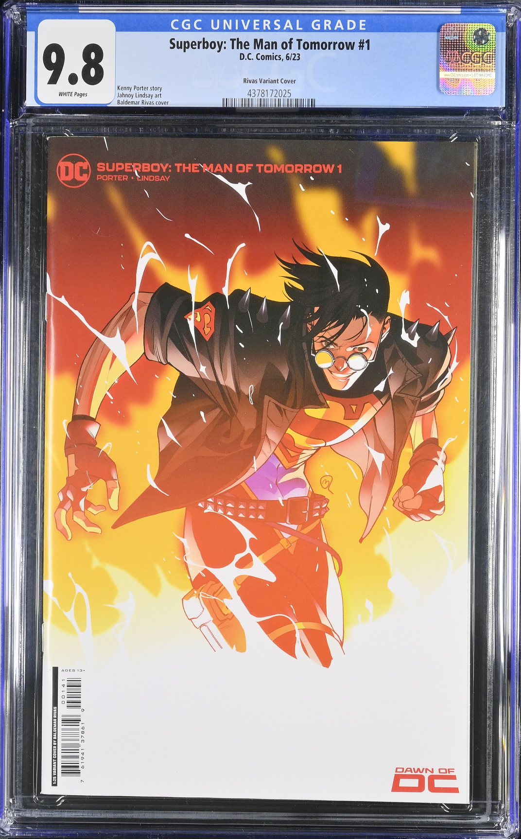 Superboy: The Man of Tomorrow #1 Rivas 1:25 Retailer Incentive Variant CGC 9.8