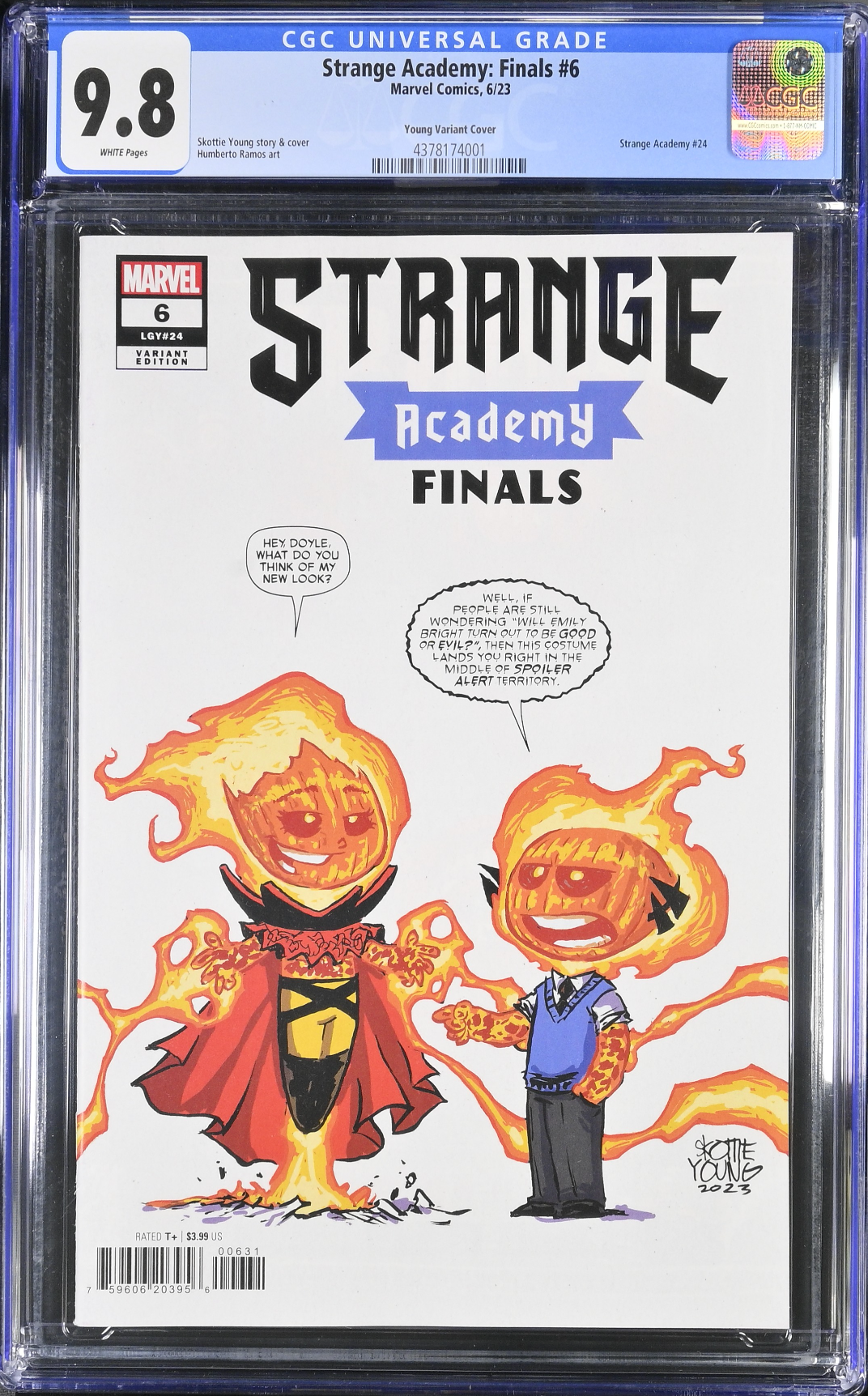 Strange Academy Finals #6 Young 1:25 Retailer Incentive Variant CGC 9.8