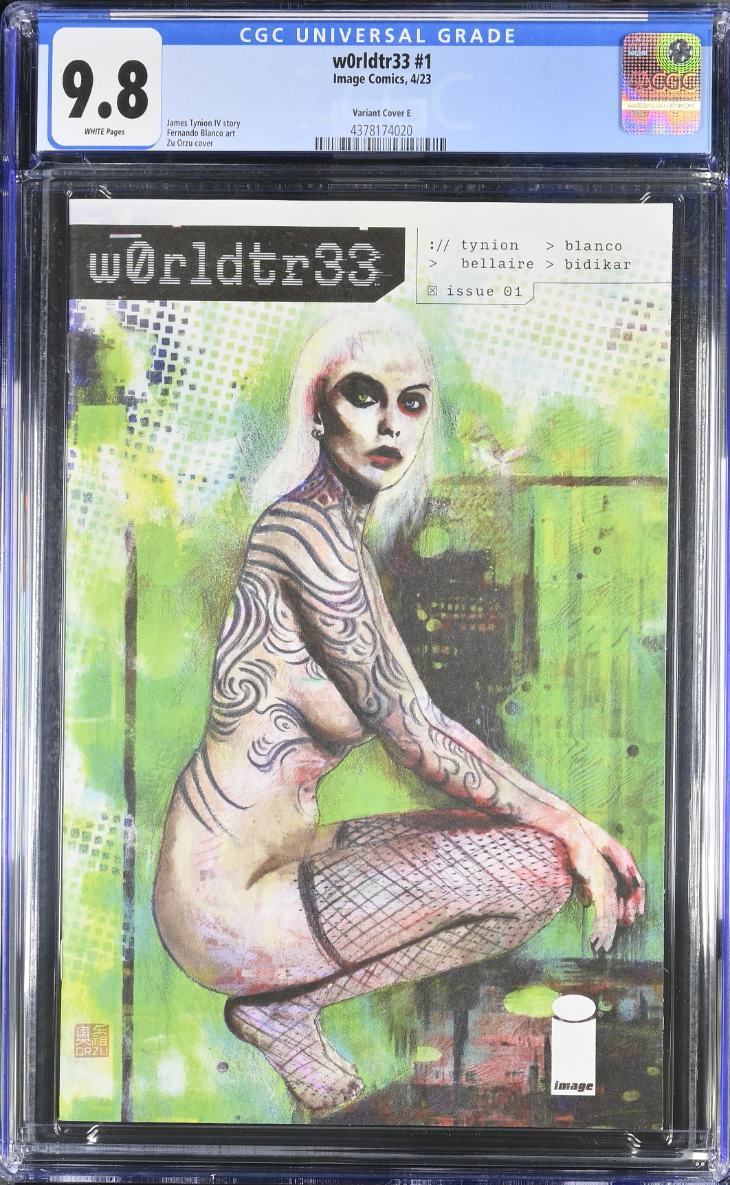 W0rldtr33 #1 Orzu 1:50 Retailer Incentive Variant CGC 9.8