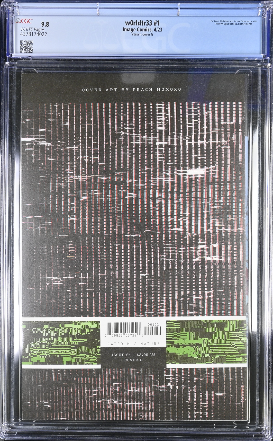 W0rldtr33 #1 Momoko 1:75 Retailer Incentive Variant CGC 9.8