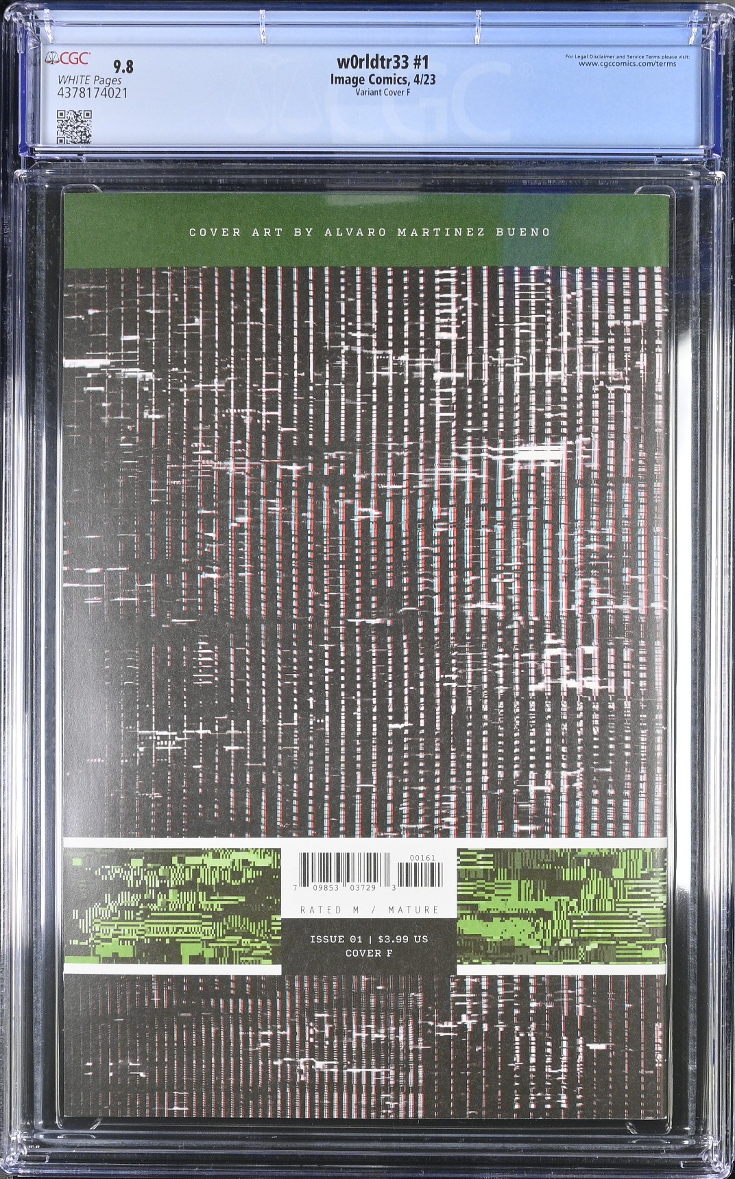 W0rldtr33 #1 Bueno 1:100 Retailer Incentive Variant CGC 9.8