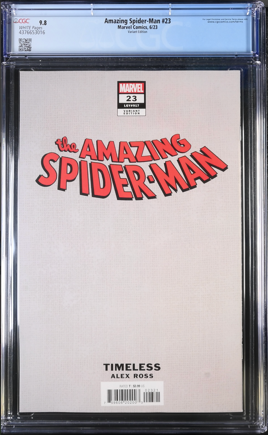 Amazing Spider-Man #23 Alex Ross Mysterio "Timeless" Variant CGC 9.8