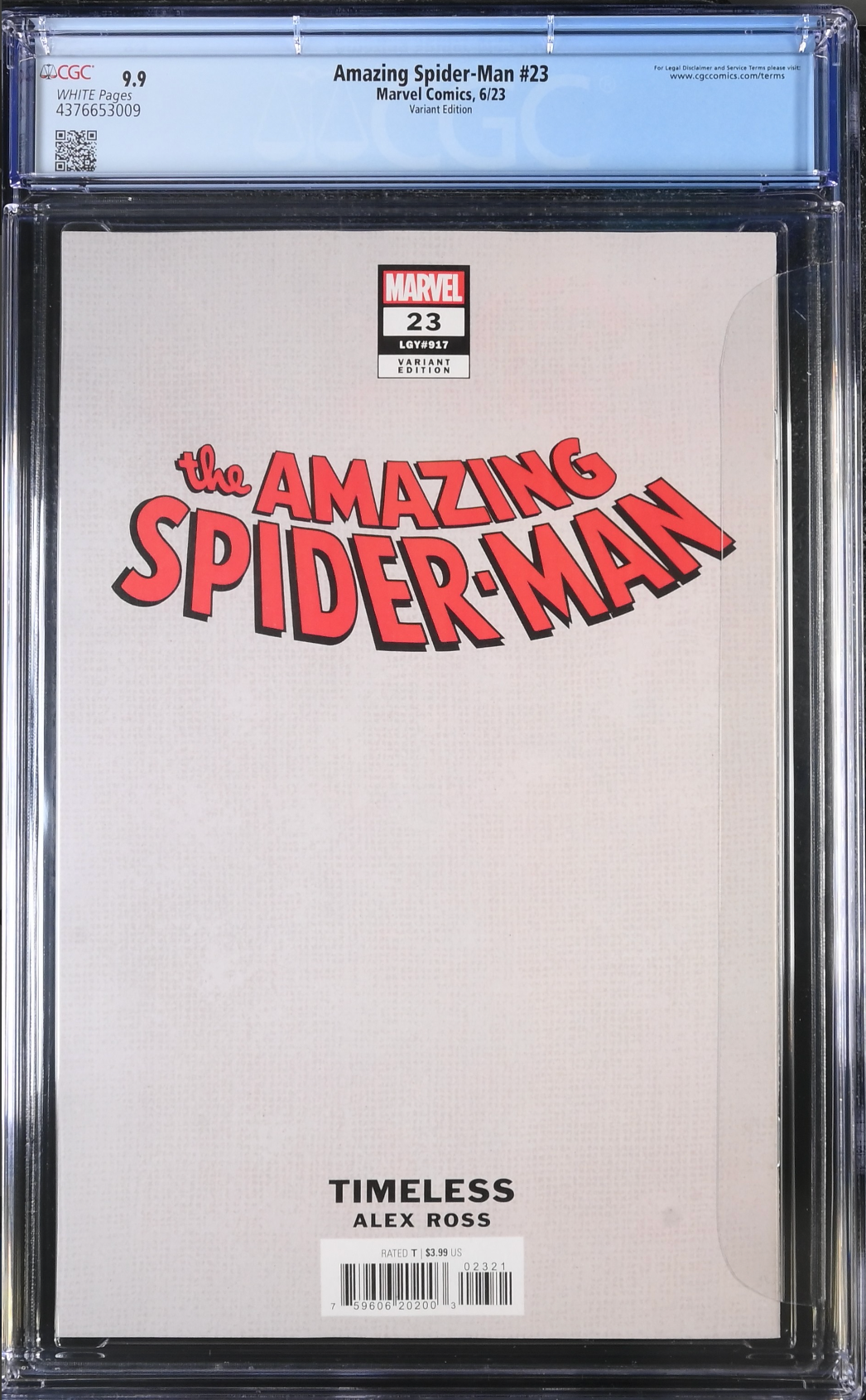 Amazing Spider-Man #23 Alex Ross Mysterio "Timeless" Variant CGC 9.9