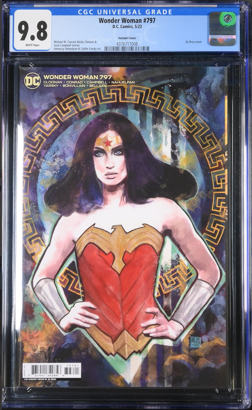 Wonder Woman #797 Orzu 1:25 Retailer Incentive Variant CGC 9.8