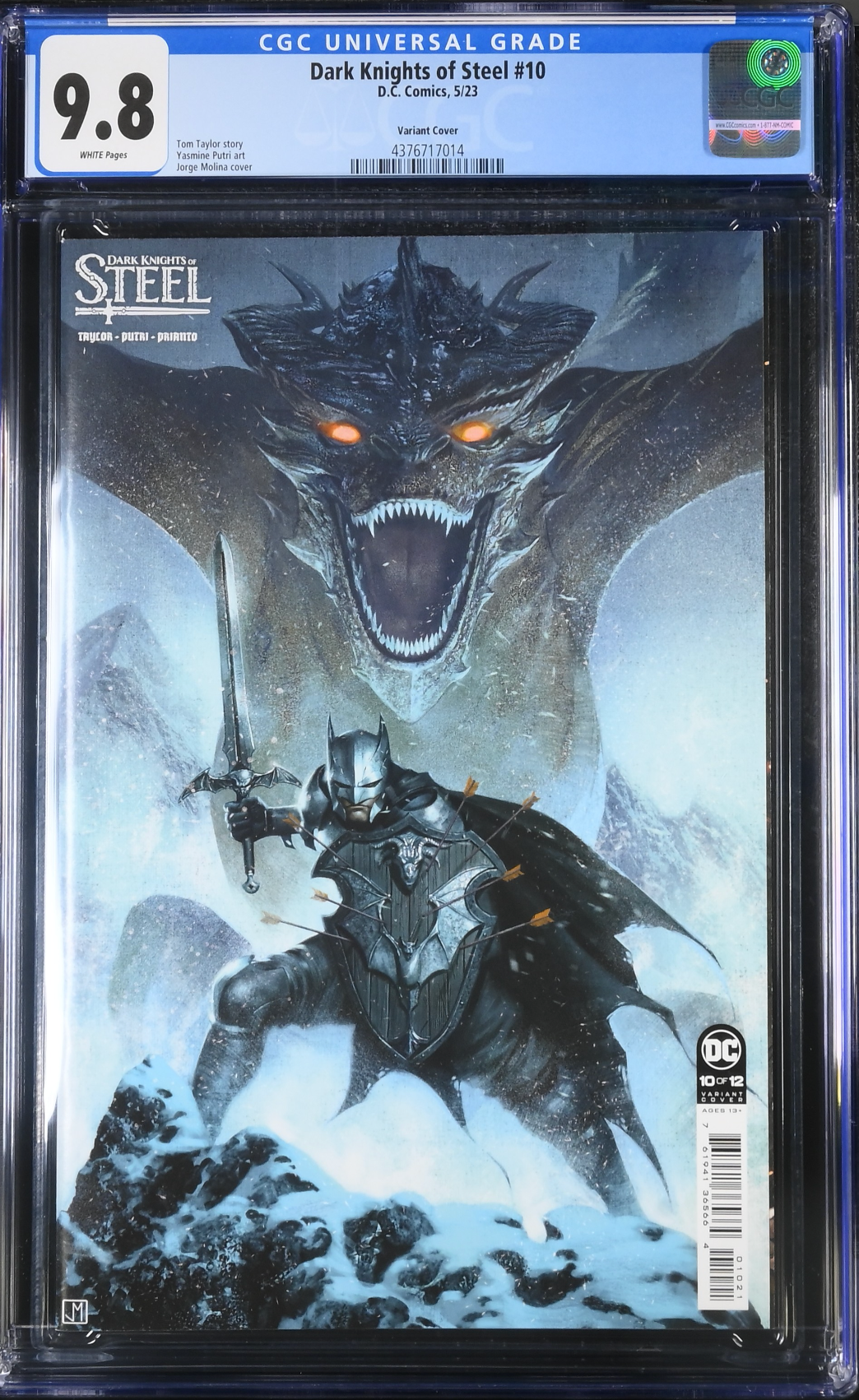 Dark Knights of Steel #10 Molina 1:25 Retailer Incentive Variant CGC 9.8