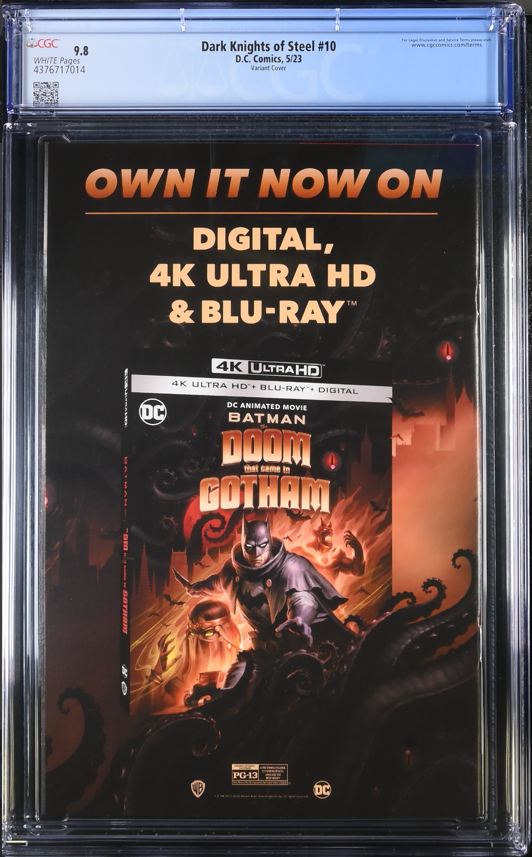 Dark Knights of Steel #10 Molina 1:25 Retailer Incentive Variant CGC 9.8
