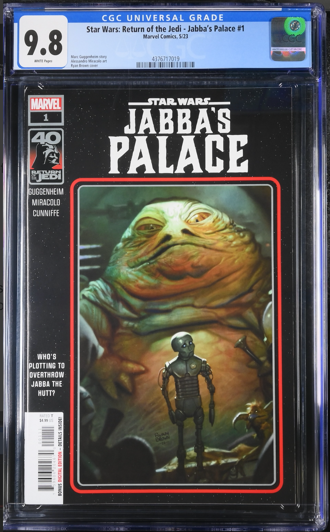 Star Wars: Return of the Jedi - Jabba's Palace #1 CGC 9.8