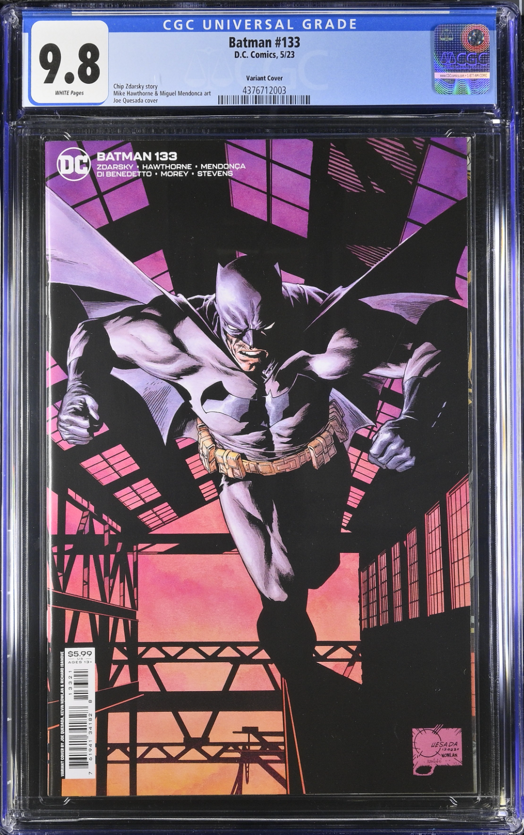 Batman #133 Quesada Variant CGC 9.8