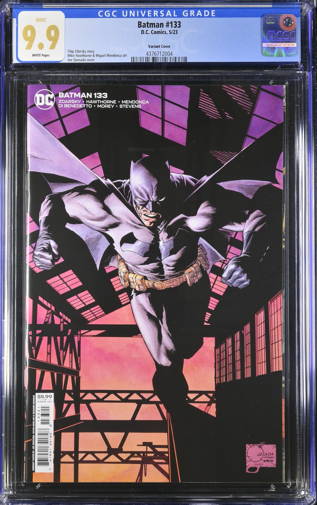 Batman #133 Quesada Variant CGC 9.9