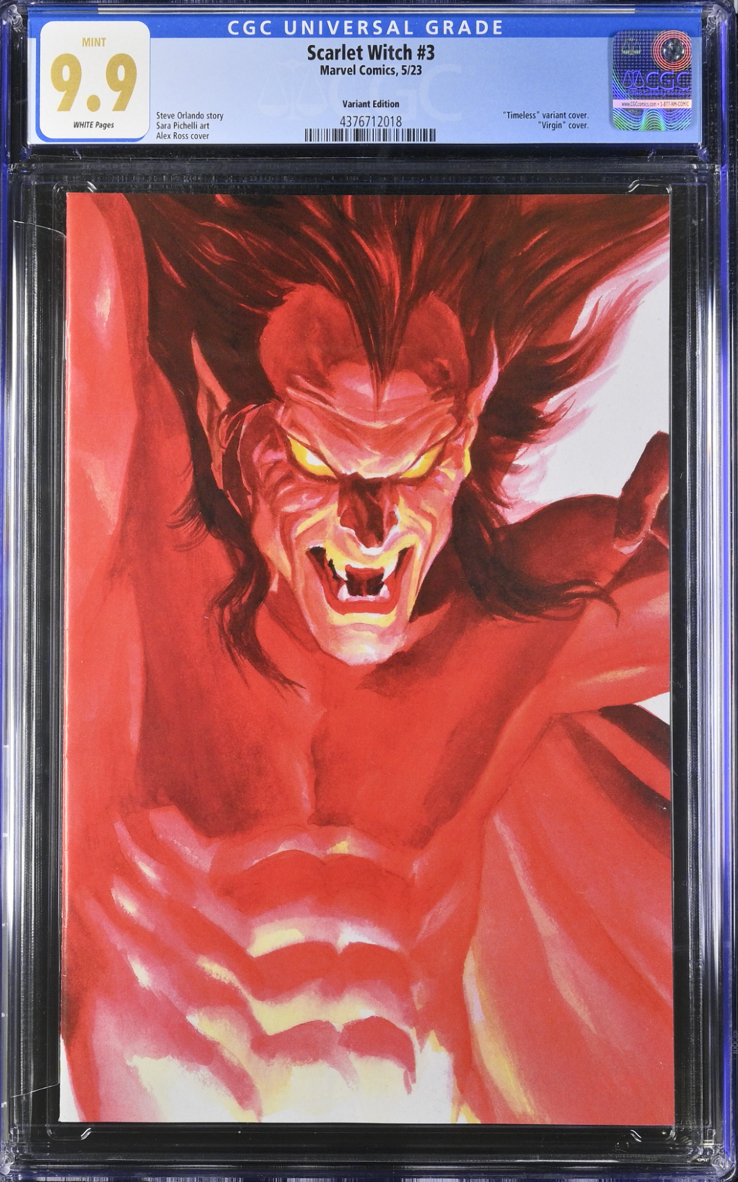 Scarlet Witch #3 Alex Ross Mephisto "Timeless" Variant CGC 9.9