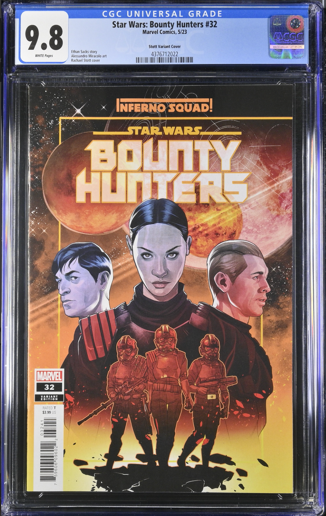 Star Wars: Bounty Hunters #32 Stott Variant CGC 9.8 - First Inferno Squad