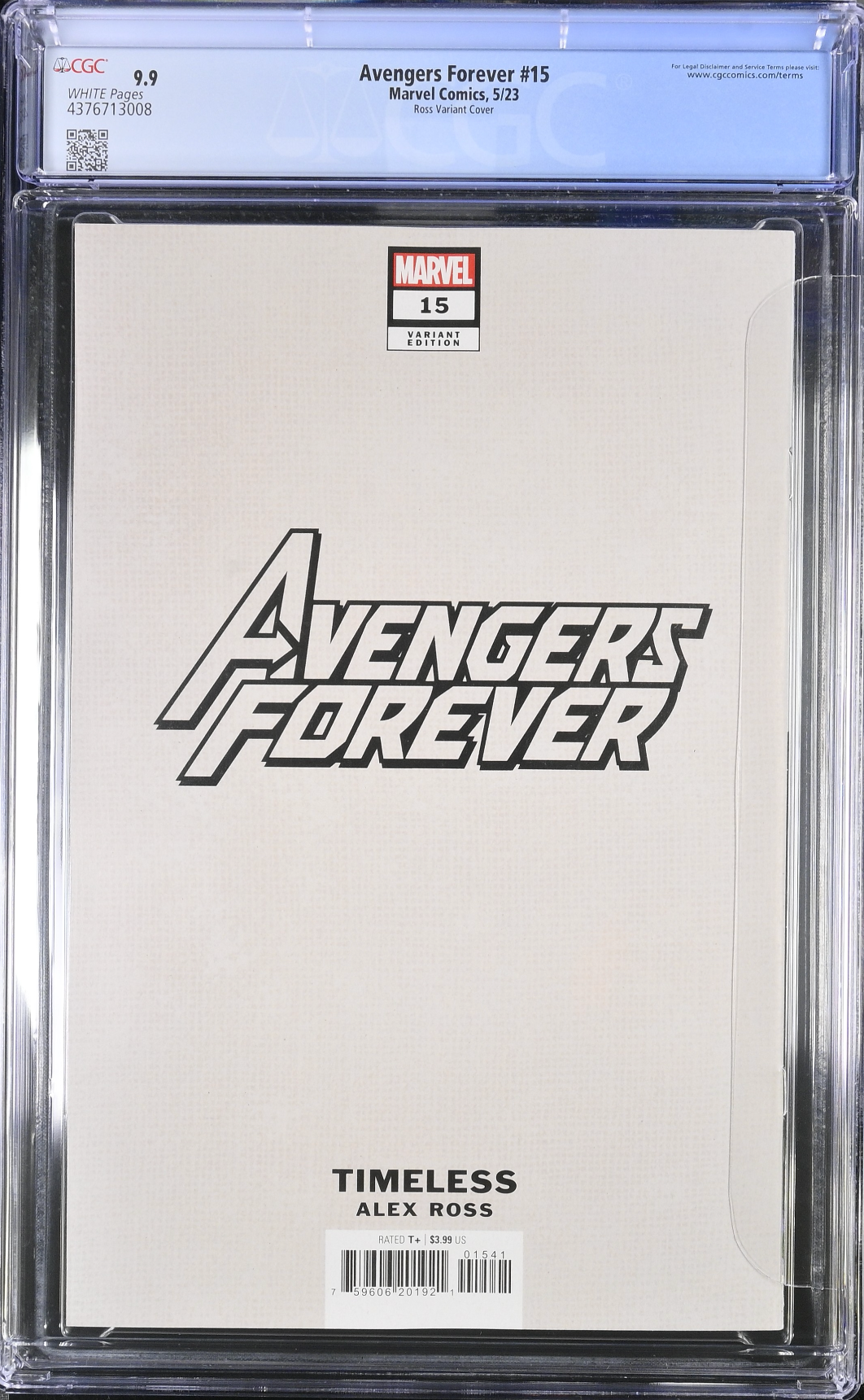 Avengers Forever #15 Alex Ross Kang "Timeless" Variant CGC 9.9