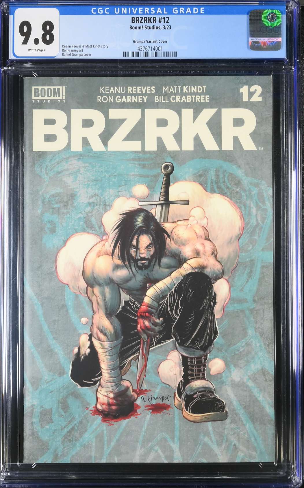 BRZRKR #12 CoverJ Grampa FOC Reveal Variant CGC 9.8 (Berzerker)