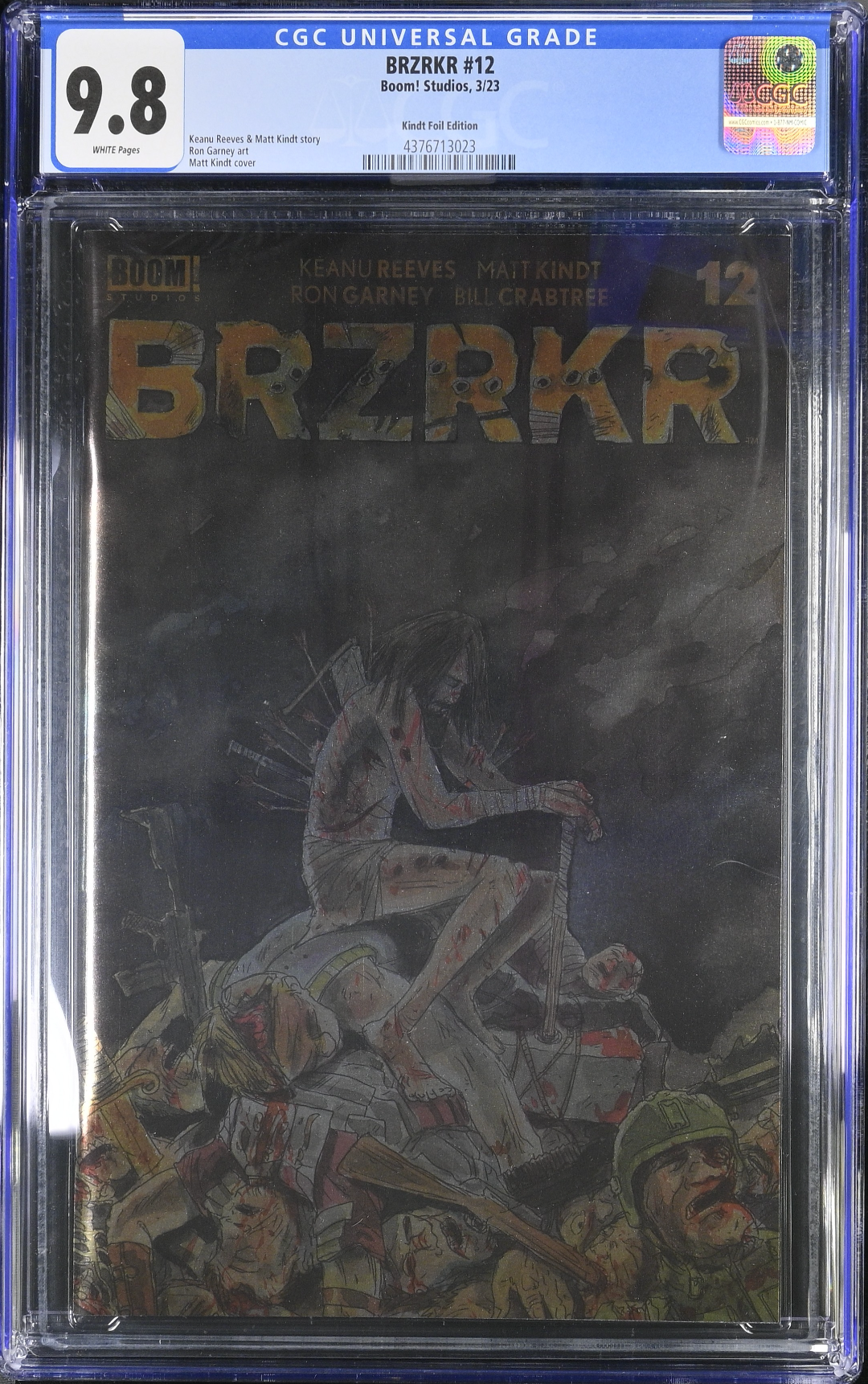 BRZRKR #12 Cover D Kindt Foil Variant CGC 9.8 (Berzerker)