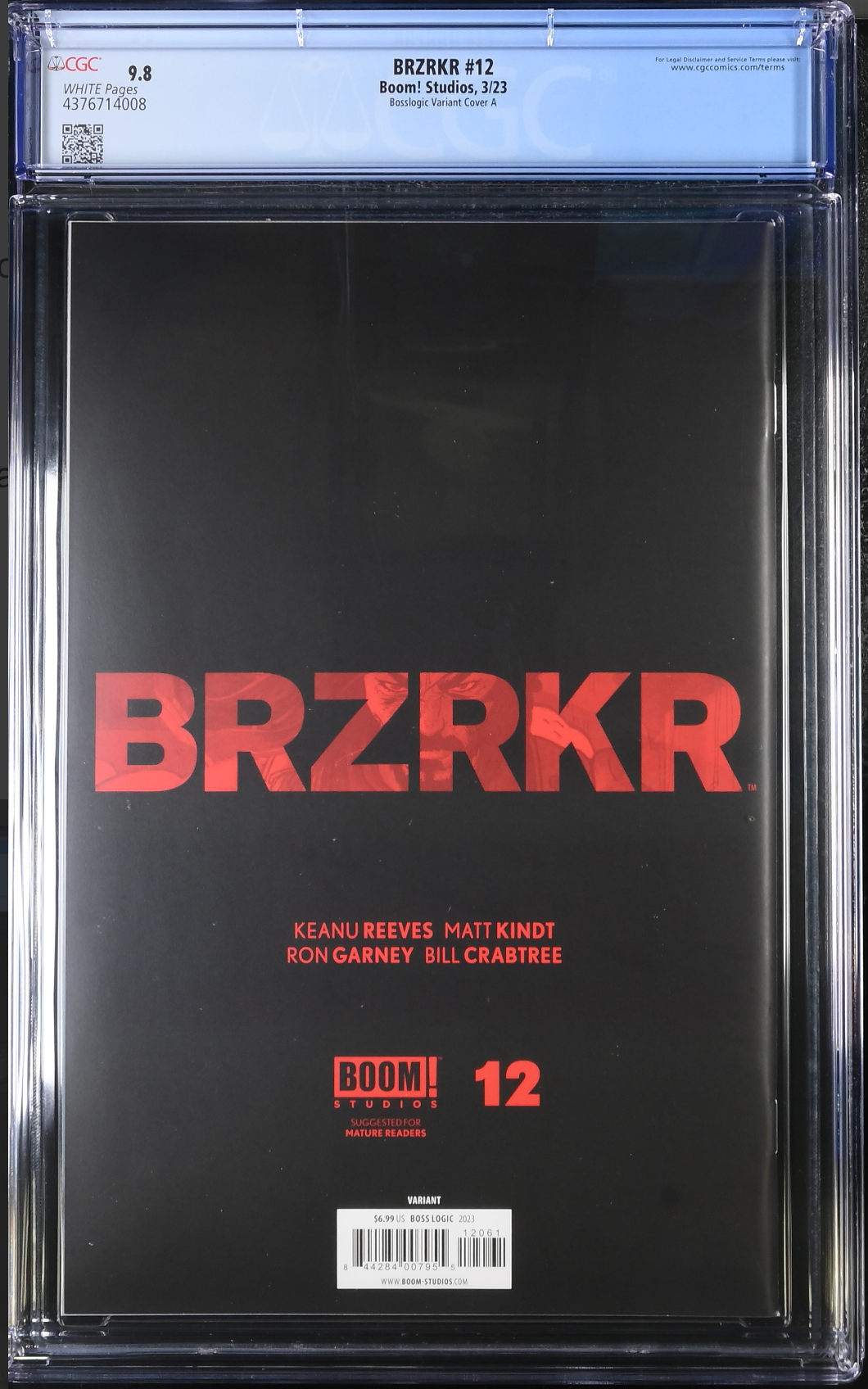 BRZRKR #12 BossLogic 1:50 Retailer Incentive Variant CGC 9.8 (Berzerker)