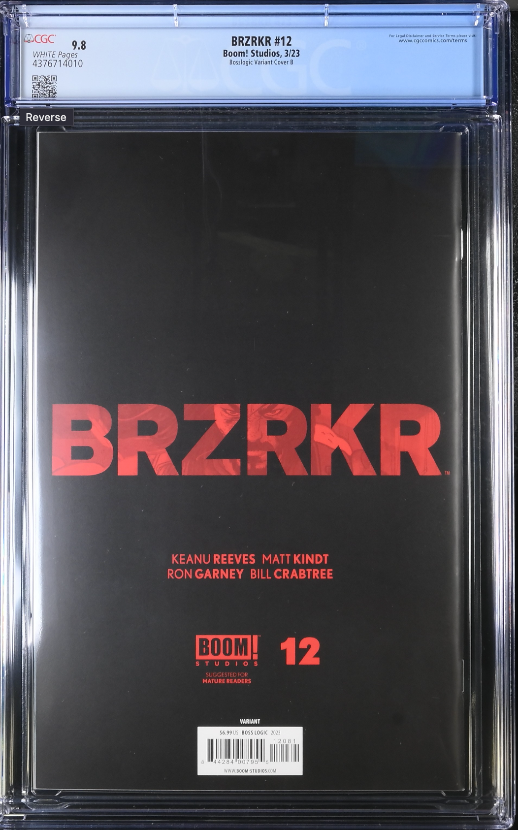 BRZRKR #12 Bosslogic 1:100 Retailer Incentive Variant CGC 9.8 (Berzerker)