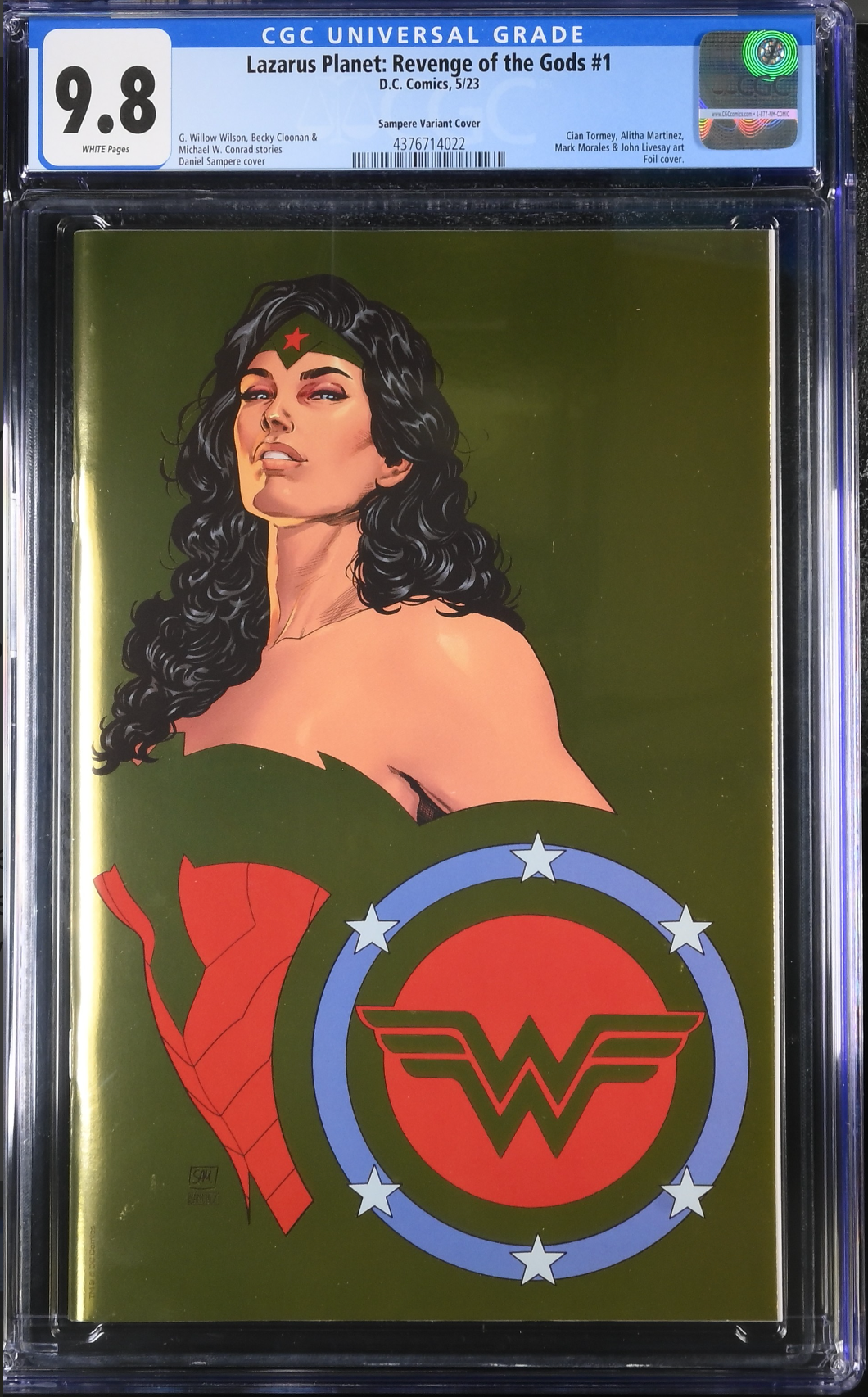 Lazarus Planet: Revenge of the Gods #1 Sampere 1:50 Foil Retailer Incentive Variant CGC 9.8