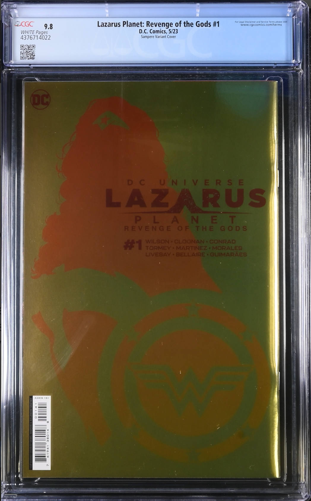 Lazarus Planet: Revenge of the Gods #1 Sampere 1:50 Foil Retailer Incentive Variant CGC 9.8