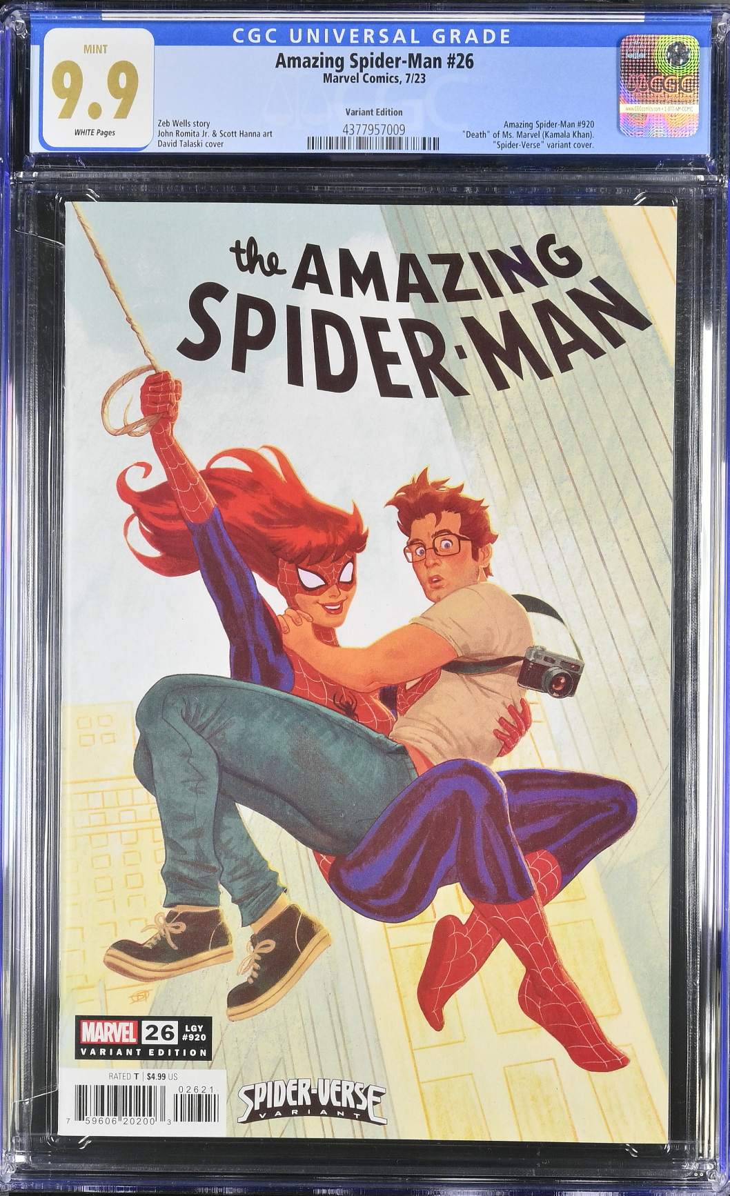 Amazing Spider-Man #26 Talaski Variant CGC 9.9