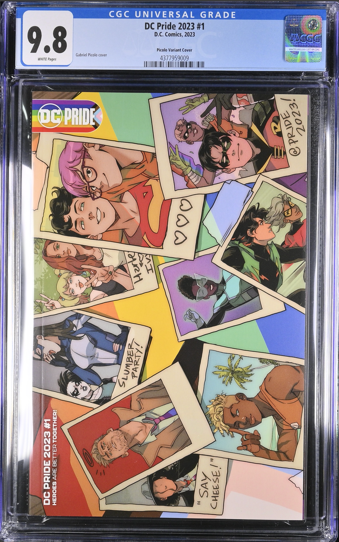 DC Pride 2023 #1 Picolo 1:25 Spot Glass Retailer Incentive Variant CGC 9.8