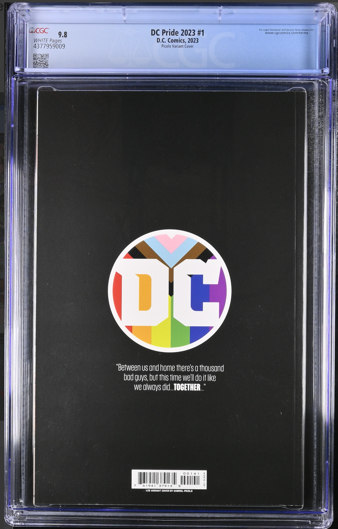 DC Pride 2023 #1 Picolo 1:25 Spot Glass Retailer Incentive Variant CGC 9.8