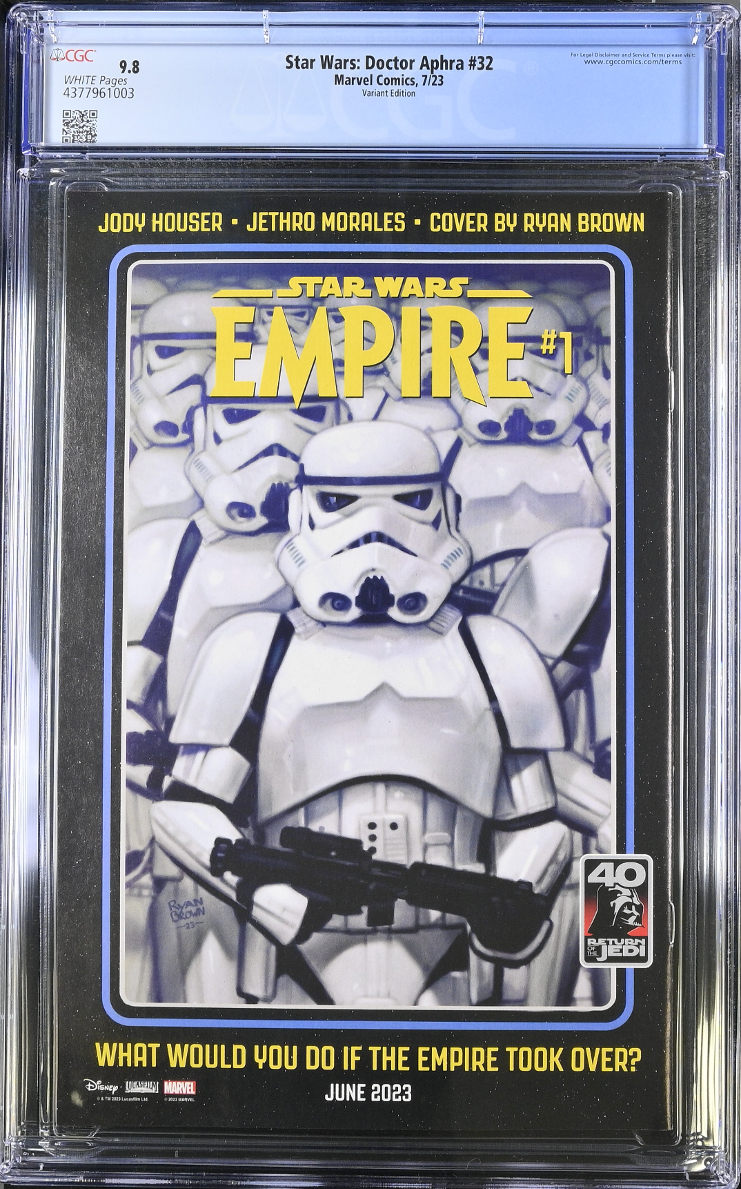 Star Wars: Doctor Aphra #32 Sprouse Variant CGC 9.8