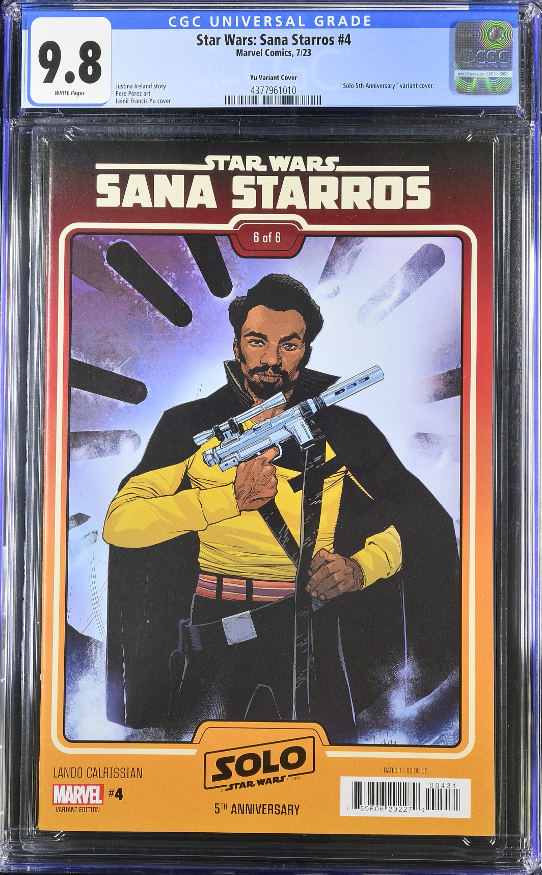 Star Wars: Sana Starros #4 Yu Variant CGC 9.8