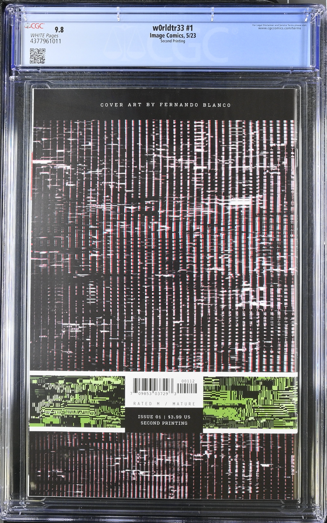 W0rldtr33 #1 Second Printing CGC 9.8