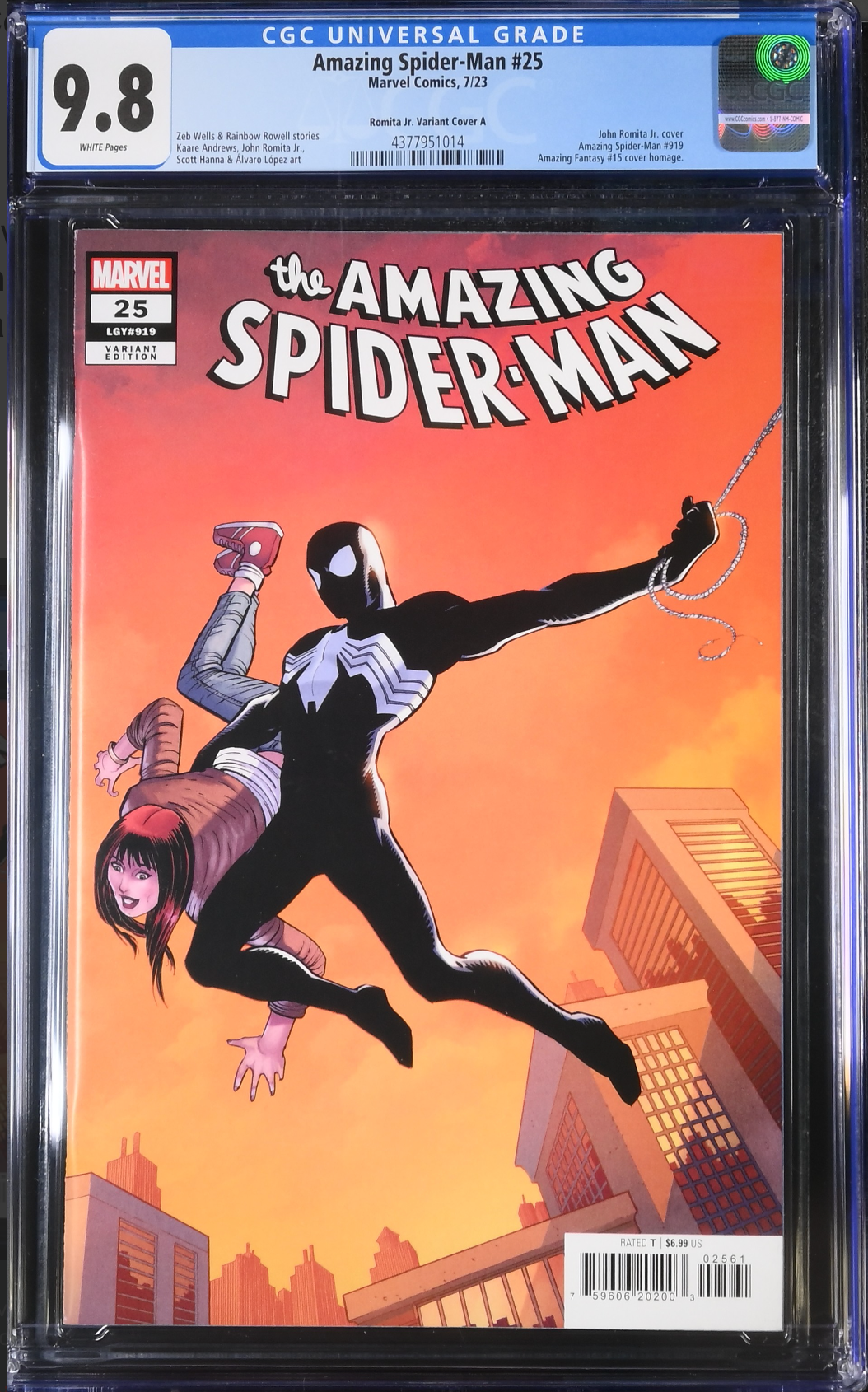 Amazing Spider-Man #25 Romita Jr. Mary Jane Variant CGC 9.8