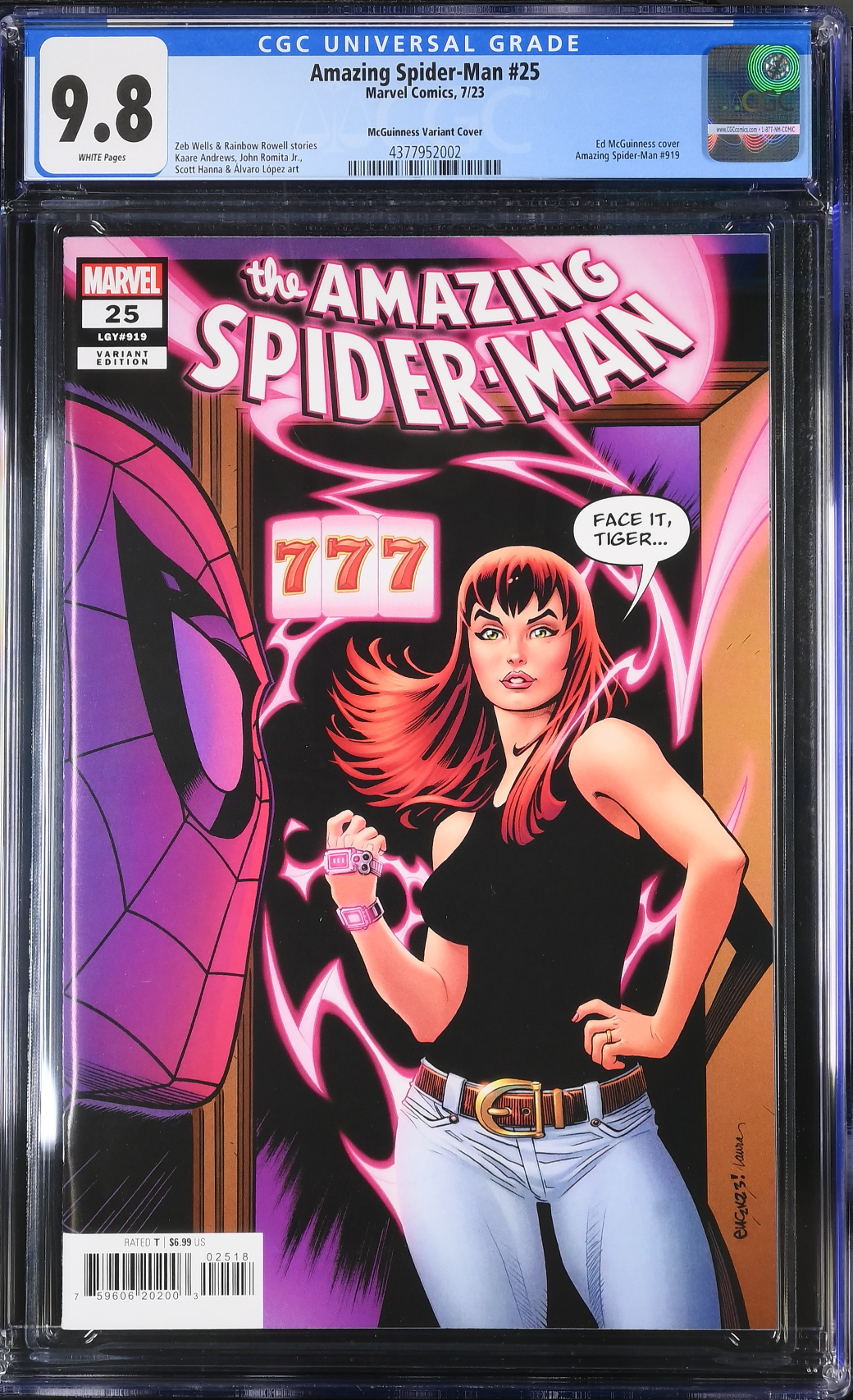 Amazing Spider-Man #25 McGuinness 1:25 Retailer Incentive Variant CGC 9.8