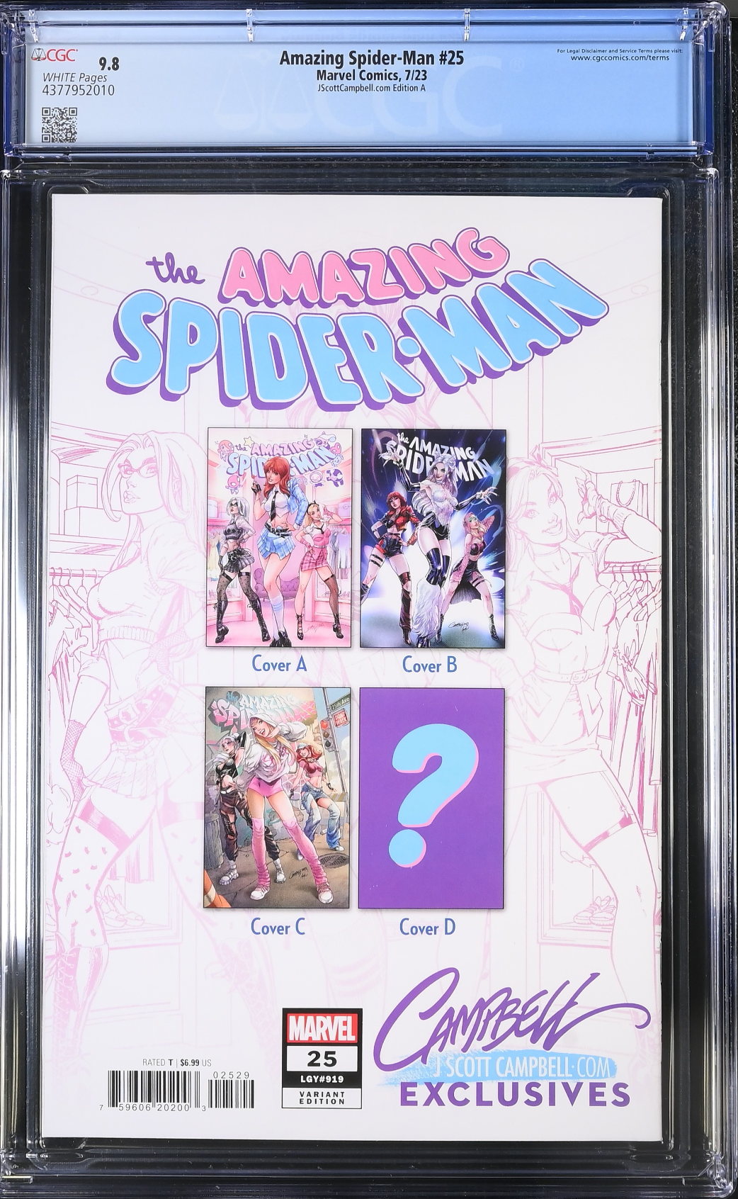 Amazing Spider-Man #25 J. Scott Campbell Exclusive A CGC 9.8