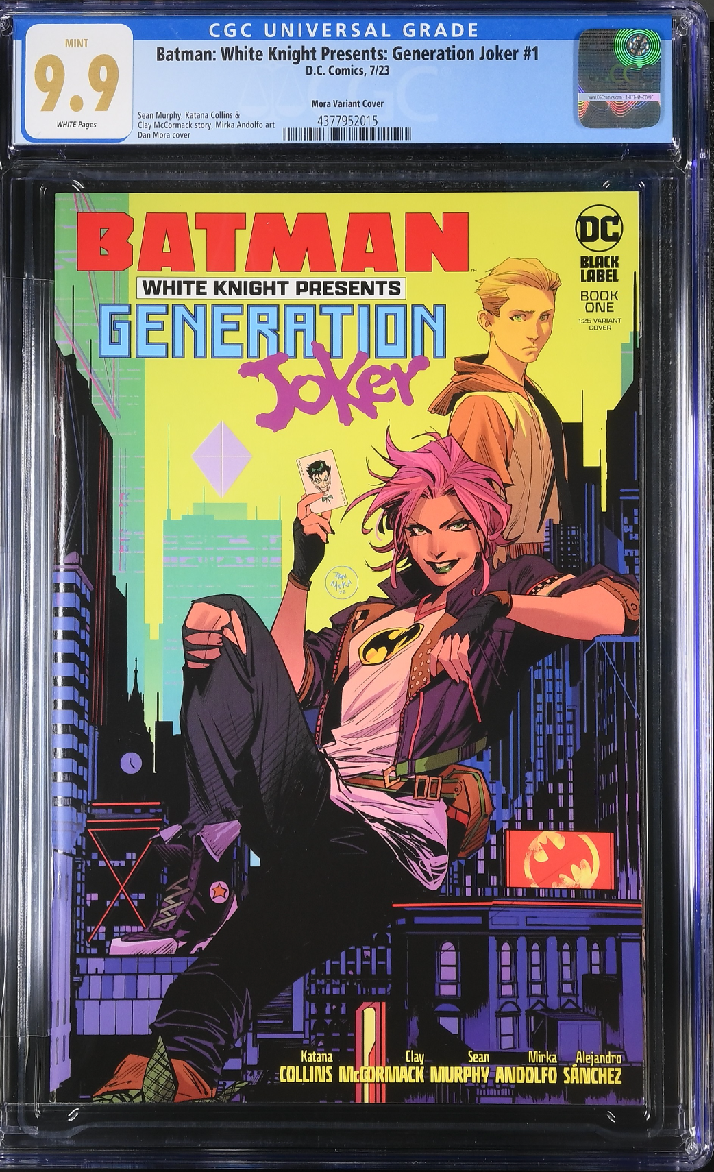 Batman: White Knight Presents - Generation Joker #1 Mora 1:25 Retailer Incentive Variant CGC 9.9