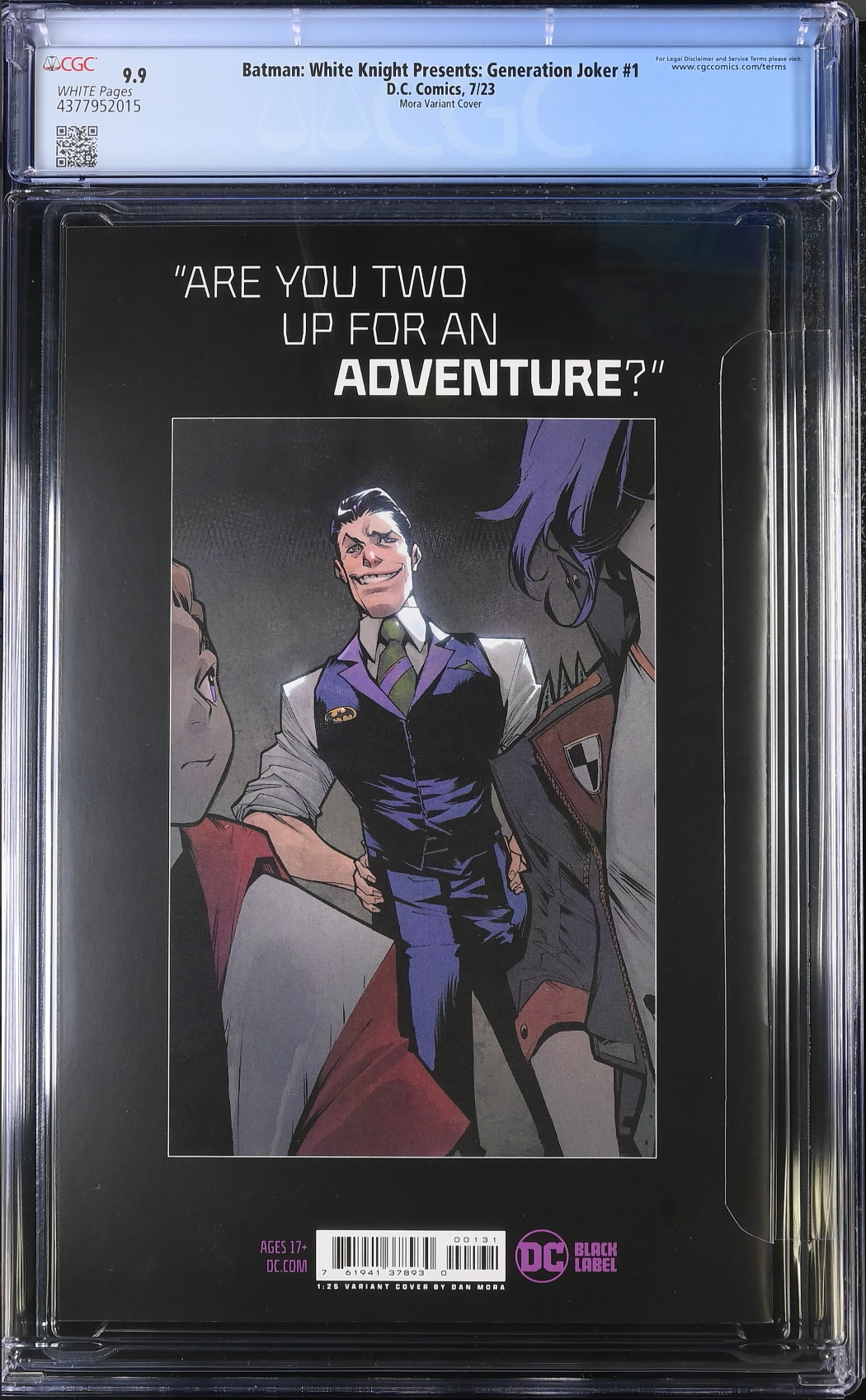 Batman: White Knight Presents - Generation Joker #1 Mora 1:25 Retailer Incentive Variant CGC 9.9