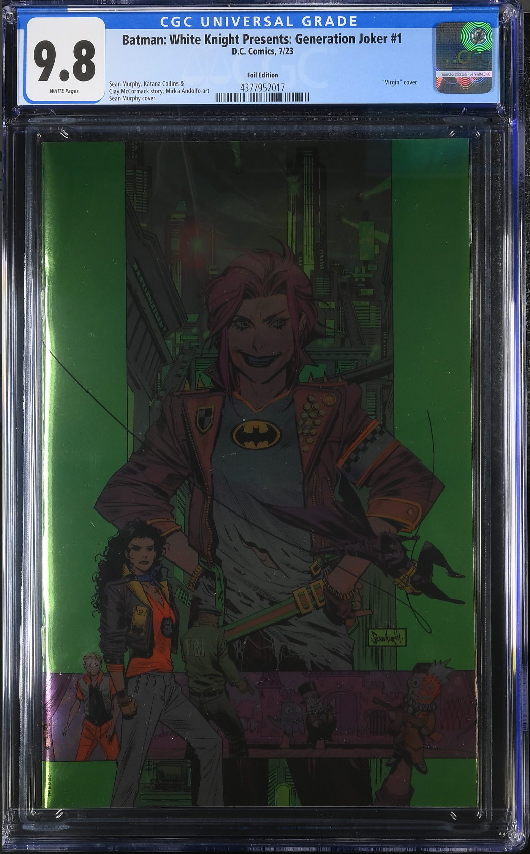 Batman: White Knight Presents - Generation Joker #1 Murphy 1:100 Virgin Foil Retailer Incentive Variant CGC 9.8